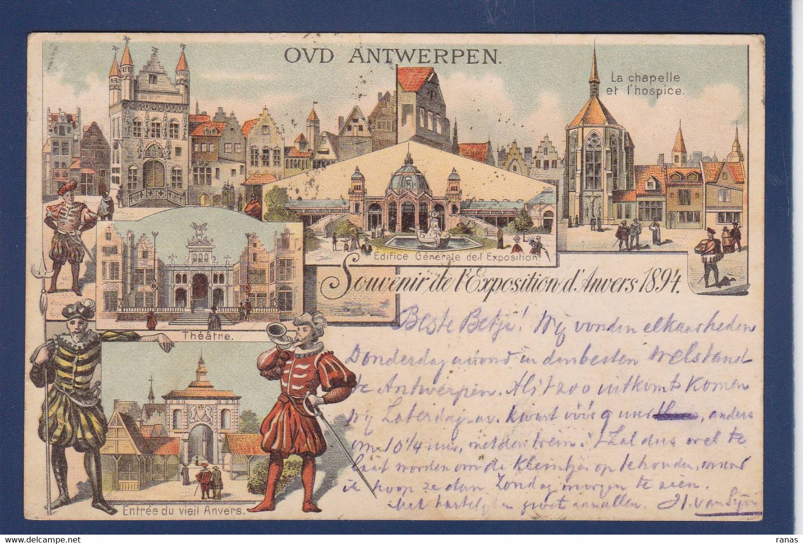 CPA Belgique > Anvers > Circulé En 1894 Exposition Voir Dos - Andere & Zonder Classificatie