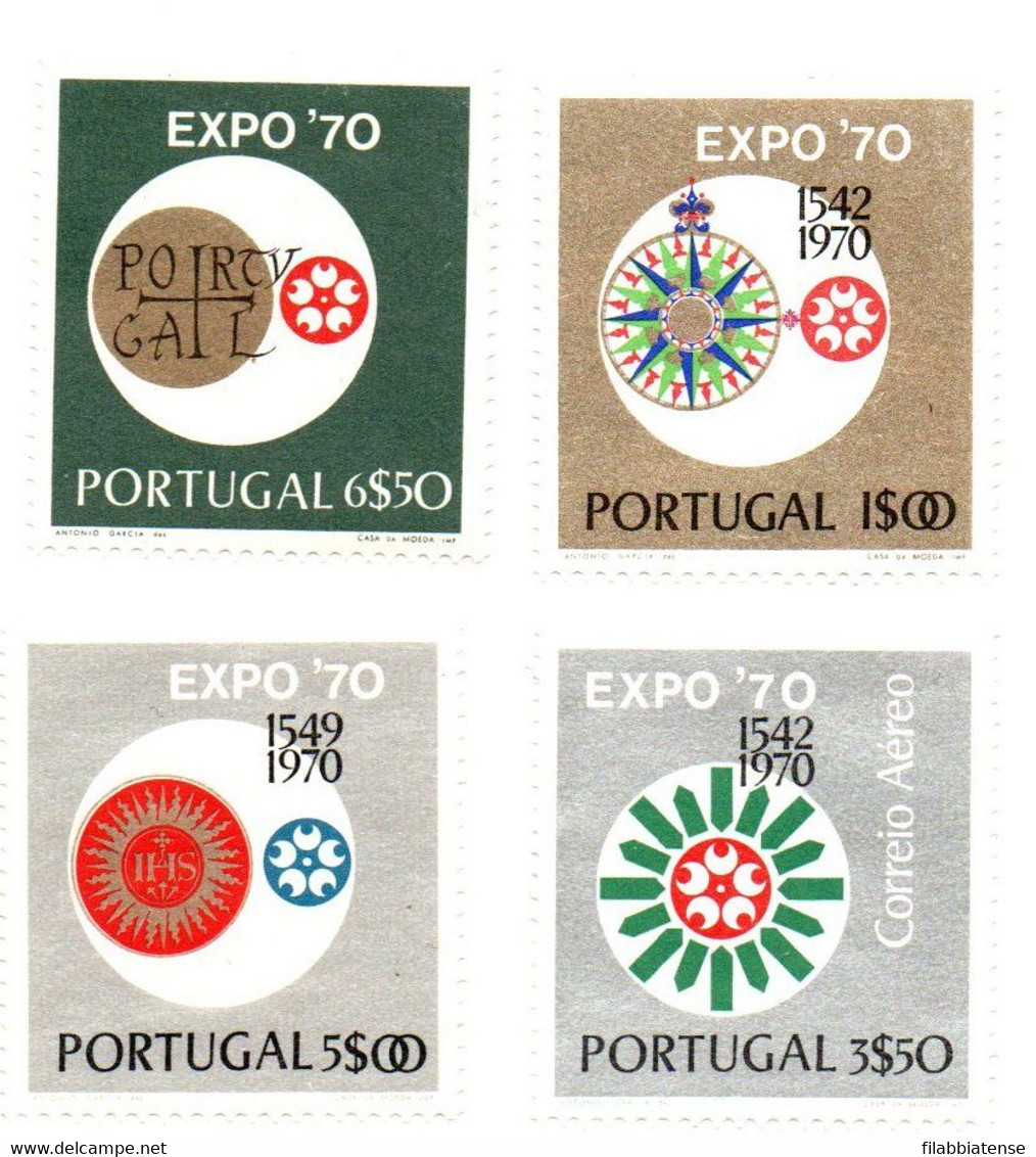 1970 - Portogallo 1086/88 + PA Expo Di Osaka      ---- - 1970 – Osaka (Japan)