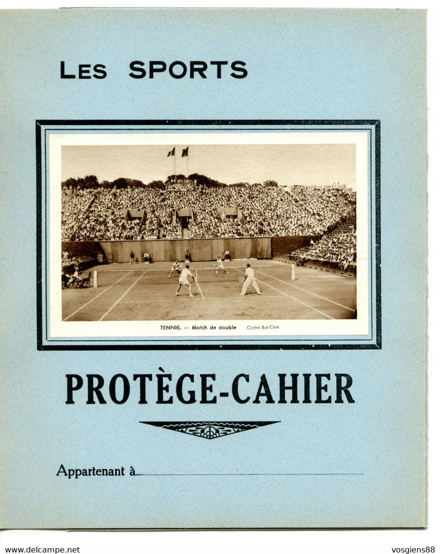 Protège Cahier Sports  Tennis - Moto & Vélo