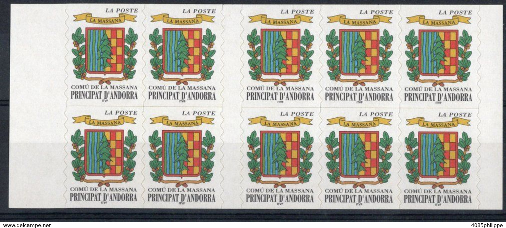 Andorre Français Carnet N°9 De 10 Timbres-Poste N°512  TB Cote 22,00€ - Carnets