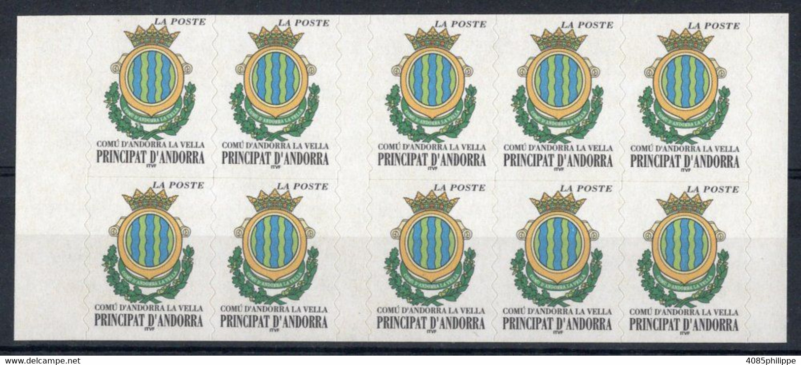 Andorre Français Carnet N°10 De 10 Timbres-Poste N°528  TB Cote 22,00€ - Carnets