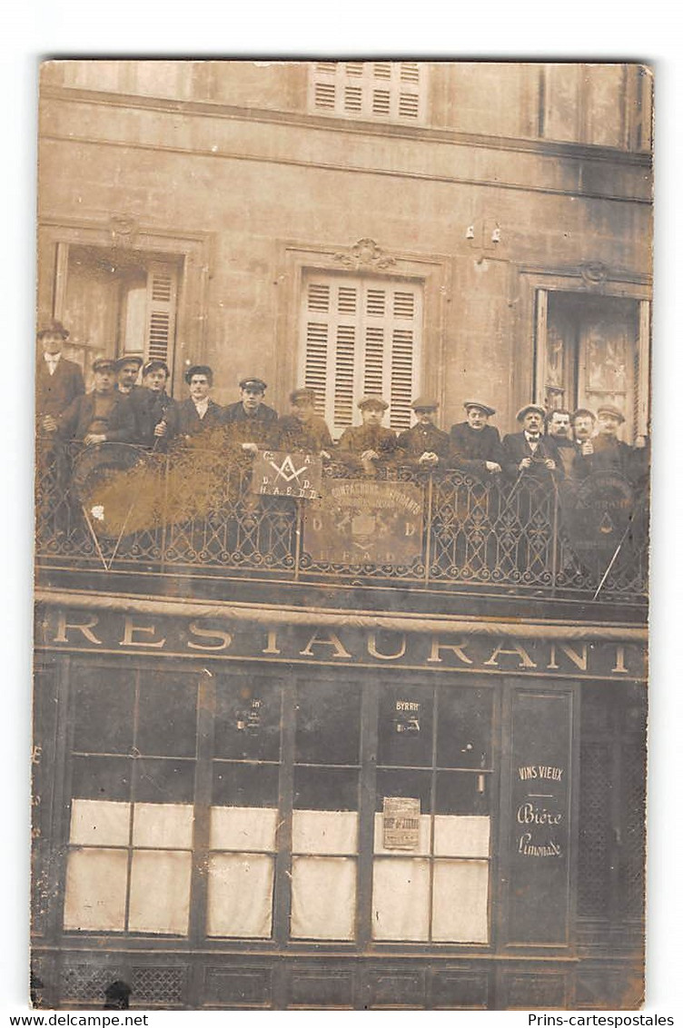 CPA Carte Photo Des Compagnons Et Aspirants Serruriers Du Devoir Et Aspirants Boureliers - Franc-maçonnerie - Philosophie & Pensées