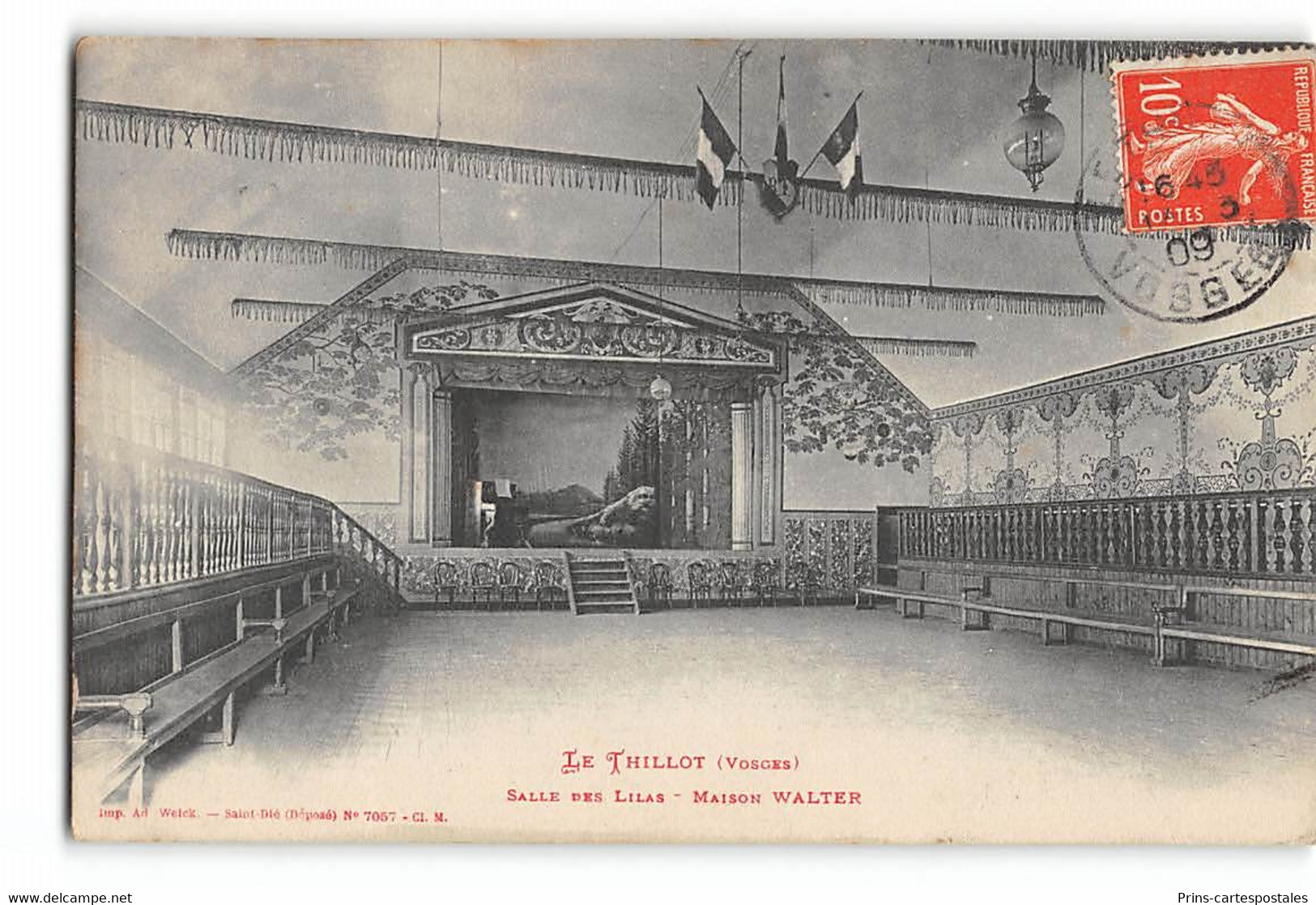 CPA 88 Le Thillot Salle Des Lillas Maison Walter - Le Thillot