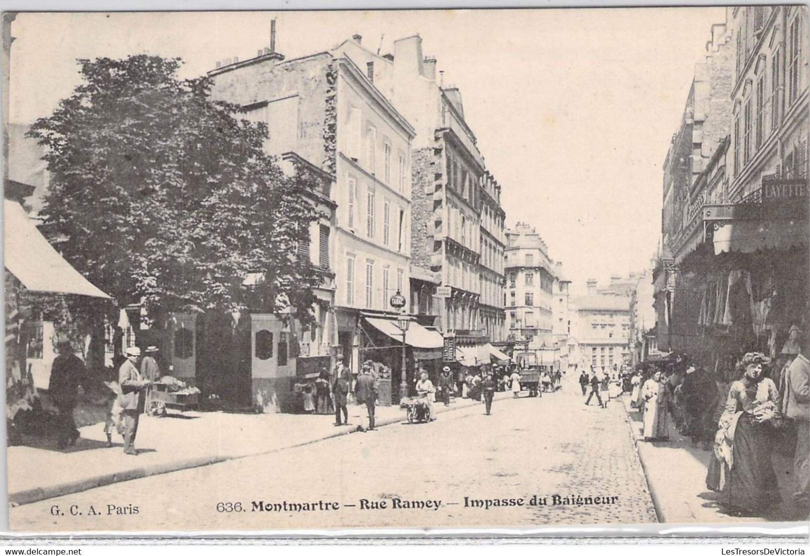 CPA France - Paris - Montmartre - Rue Ramsey - Impasse Du Baigneur - G. C. A. Paris - Oblitérée 1904 - Autres & Non Classés