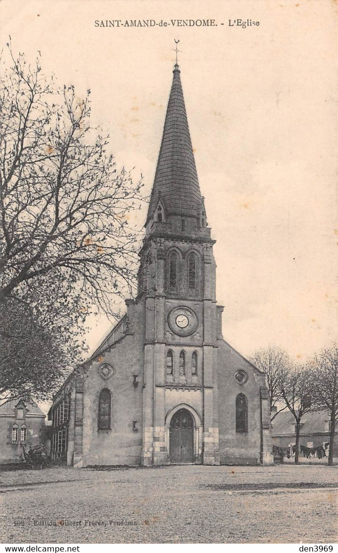 SAINT-AMAND-de-VENDOME (Loir-et-Cher) - Longpré - L'Eglise - Saint Amand Longpre