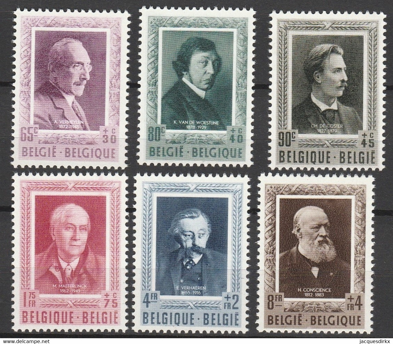 Belgie  .   OBP   .    892/897   .    **   .    Postfris   .  /  .   Neuf Avec Gomme Et SANS Charnière - Neufs