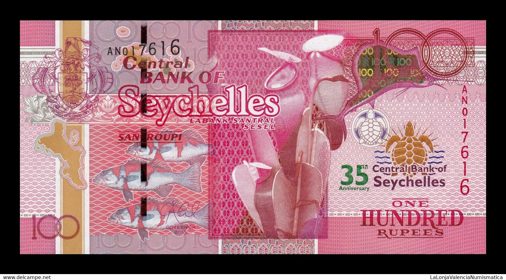 Seychelles 100 Rupees Commemorative 2013 Pick 47 SC UNC - Seychellen