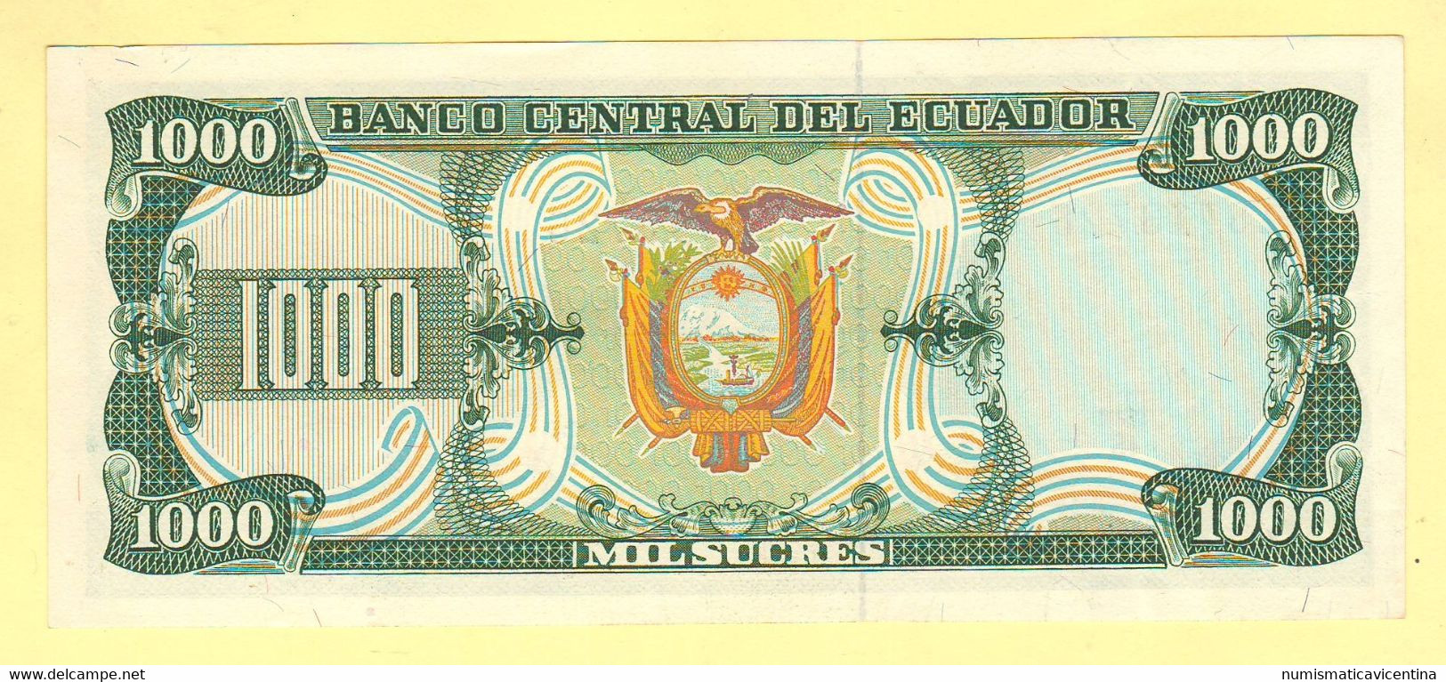 Ecuador 1000 Sucres 1986 Banco Central Ecuador - Equateur