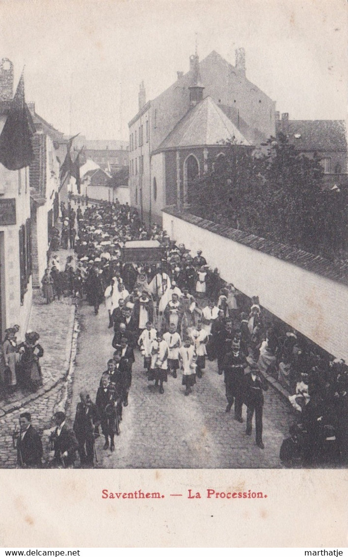 Saventhem - La Procession - 1906 ! - ZEER ZELDZAAM - Zaventem