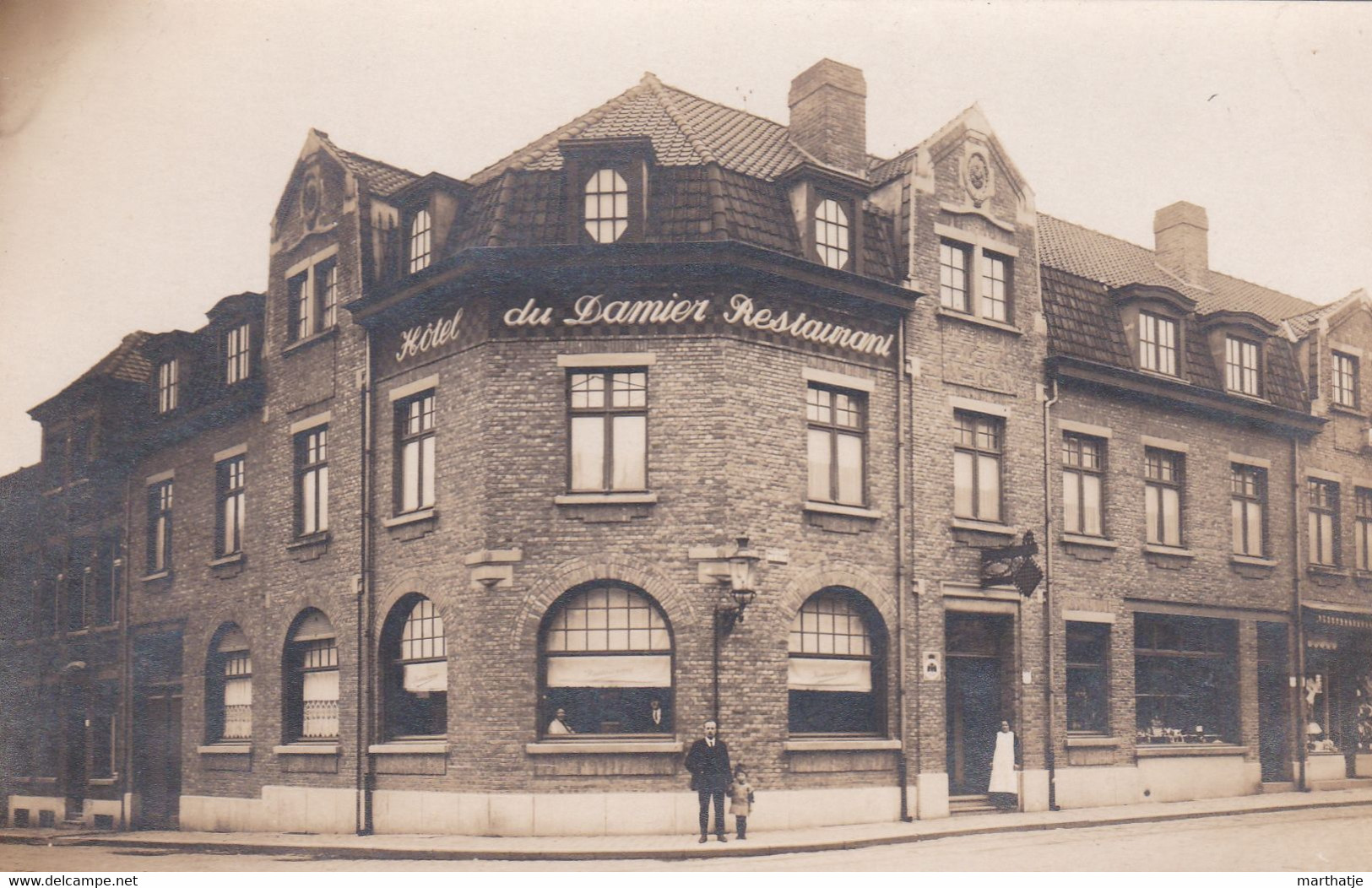 Waasten - Warneton - Hôtel Du Damier Restaurant (hoek Rue De Lille) - Komen-Waasten