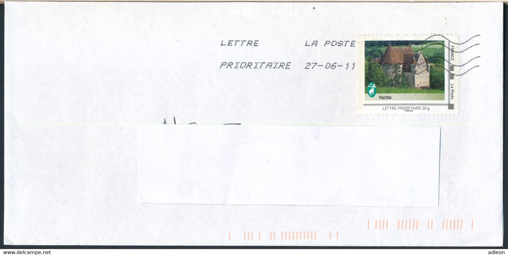 France-IDTimbres - Perche Manoir De Courboyer - YT IDT 7 Sur Lettre Du 27-06-2011 - Cartas & Documentos