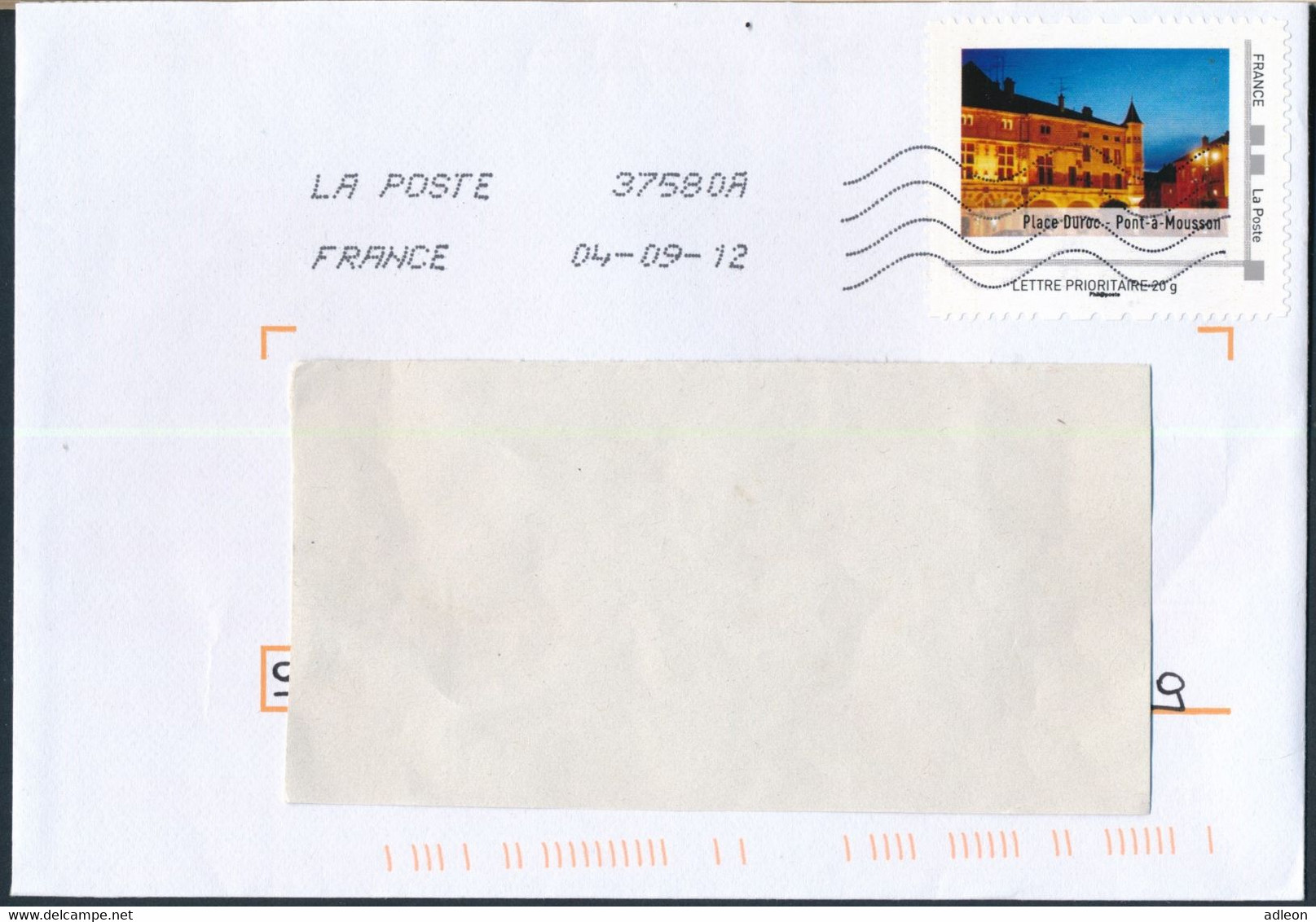 France-IDTimbres - Pont-à-Mousson Place Duroc - YT IDT 7 Sur Lettre Du 04-09-2012 - Cartas & Documentos