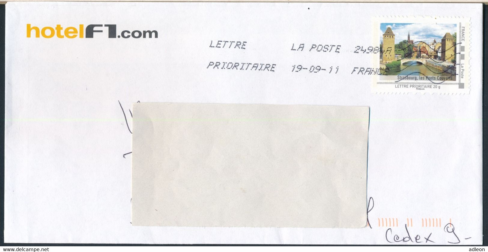 France-IDTimbres - Strasbourg Les Ponts Couverts - YT IDT 7 Sur Lettre Du 19-09-2011 - Cartas & Documentos