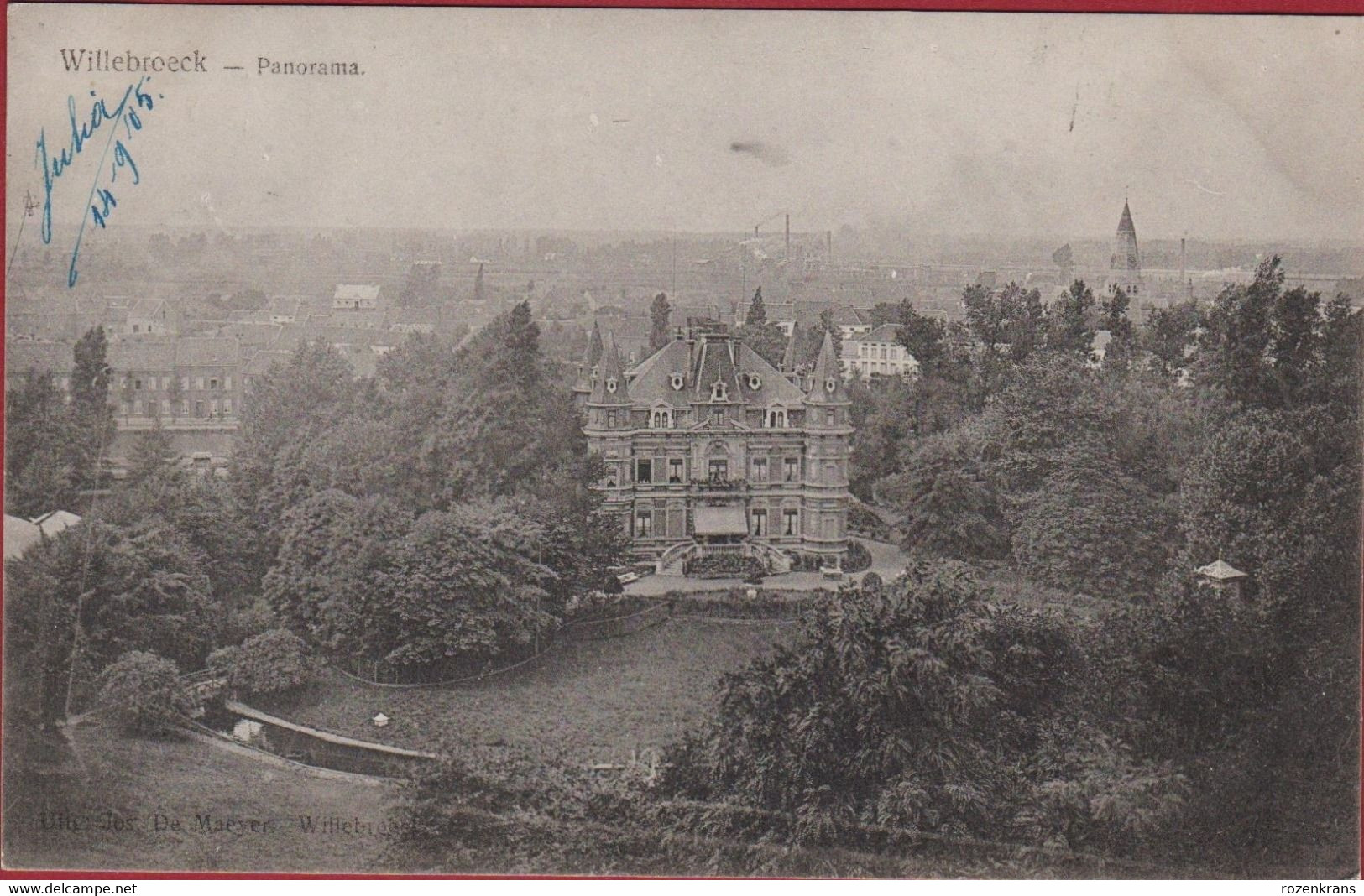 Willebroek Willebroeck Panorama (zeer Goede Staat) 1905 - Willebroek