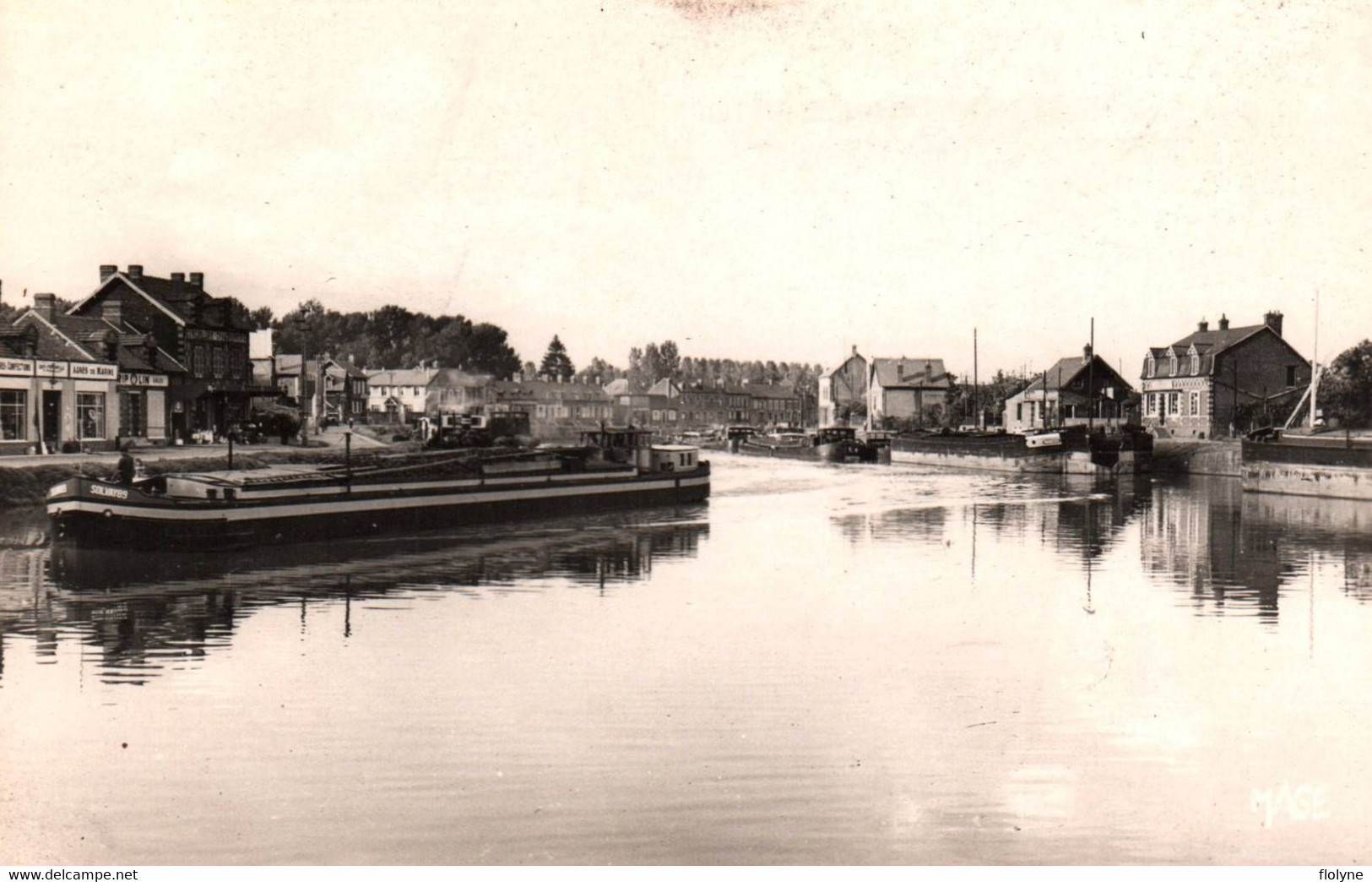 Longueil Annel - Vue En Aval Des écluses - Péniche SOLVAY89 - Batellerie - Longueil Annel