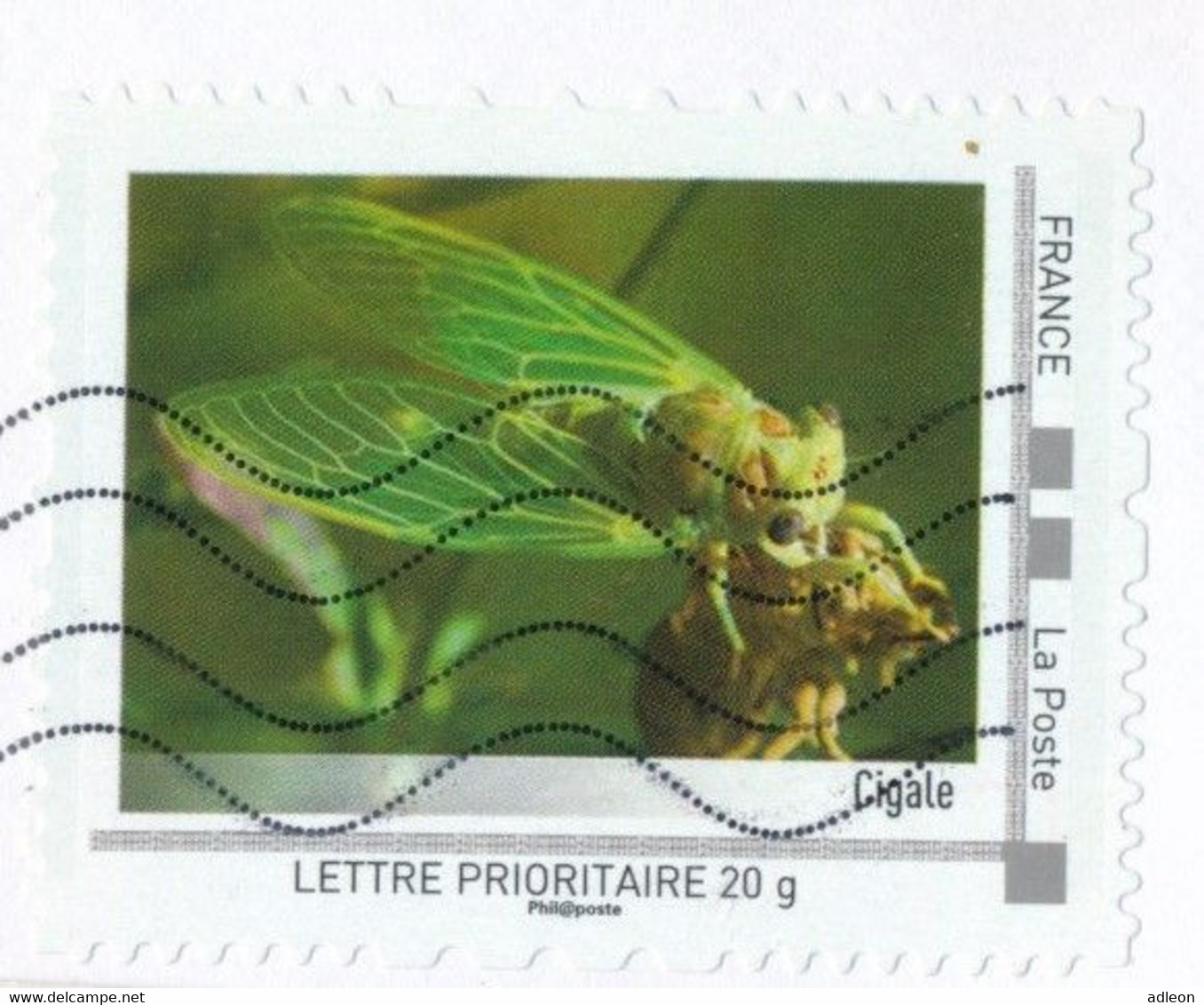 France-IDTimbres - Cigale - YT IDT 7 Sur Lettre Du 10-02-2012 - Storia Postale