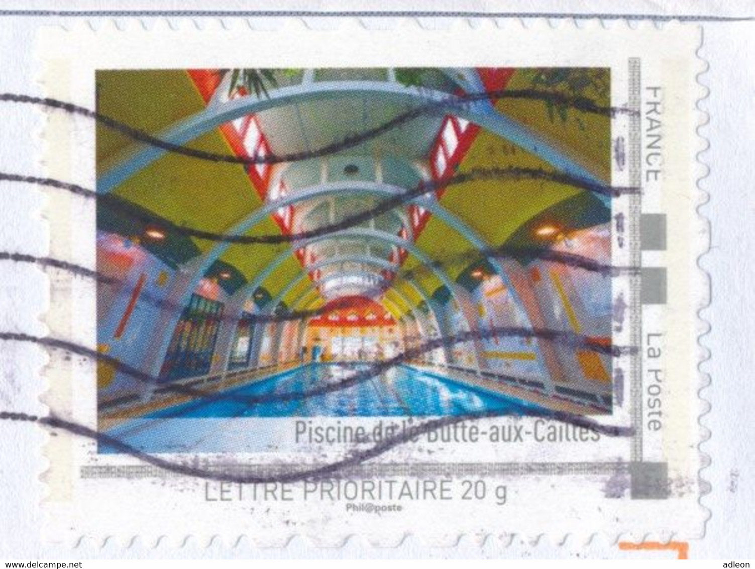 France-IDTimbres - Piscine De La Butte Aux Cailles - YT IDT 7 Sur Lettre Du 31-01-2012 - Lettres & Documents