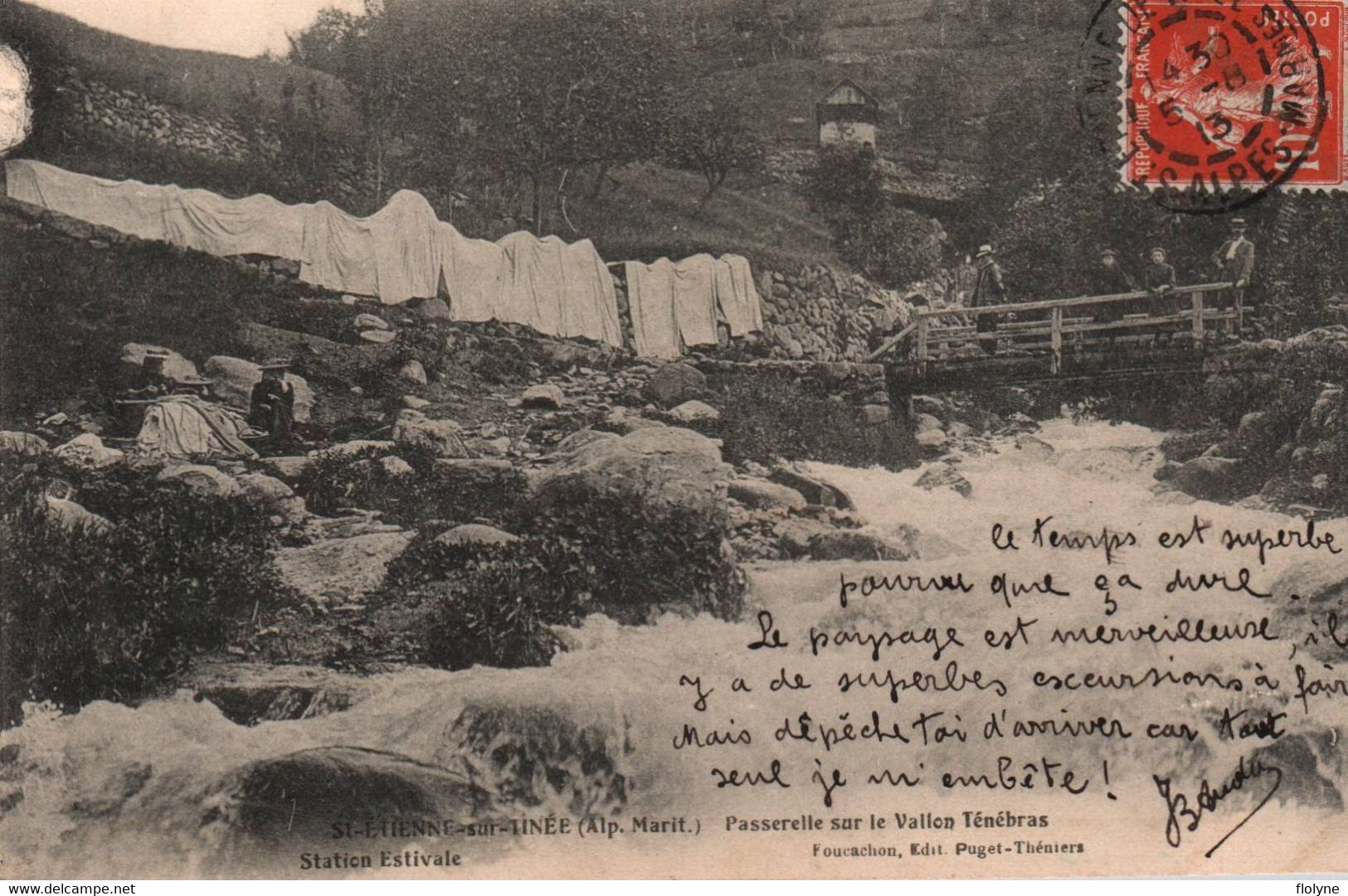 Saint étienne Sur Tinée - Passerelle Sur Le Vallon Ténébras - Lavoir Laveuses - Saint-Etienne-de-Tinée