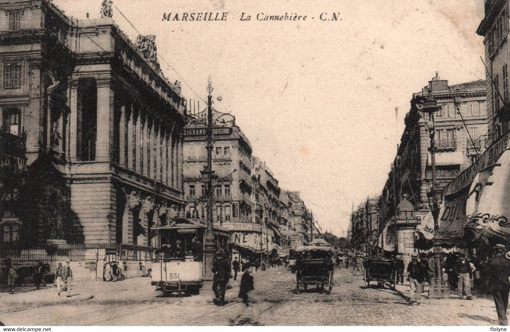 Marseille - La Cannebière Canebière - Tramway Tram - Canebière, Centro