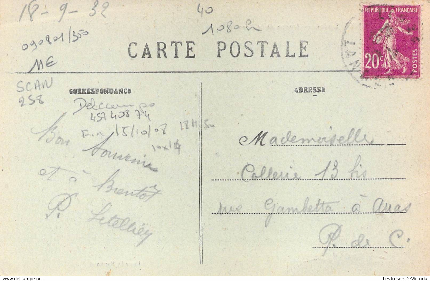 CPA France - Landes - Linxe - Avenue De La Gare - Oblitérée - Rue - Poule - Campagne - Château - Route - Andere & Zonder Classificatie