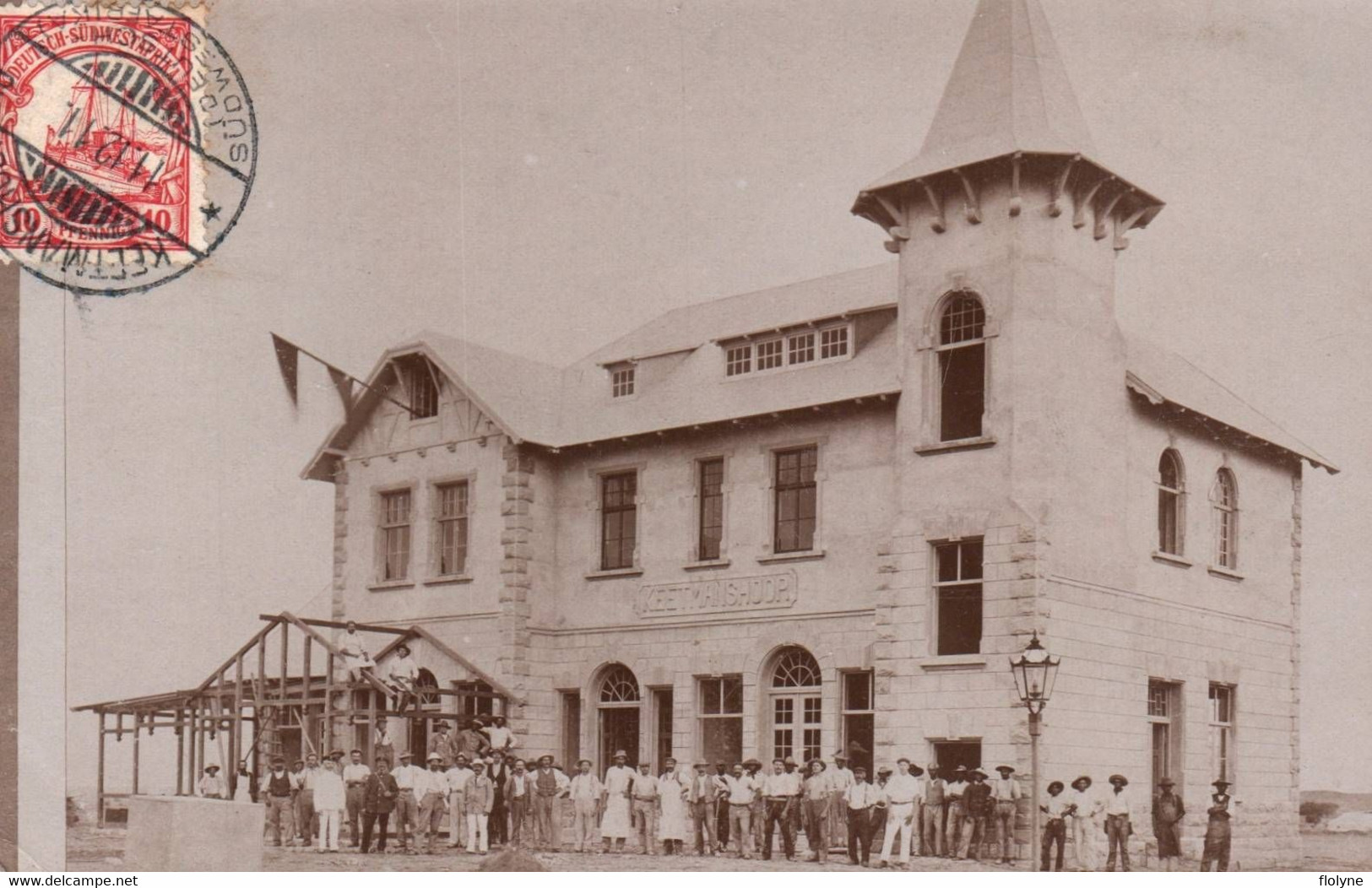 Keetmanshoop - Carte Photo - La Gare Et Villageois - Bahnhof - 1911 - Namibie Namibia - Namibie