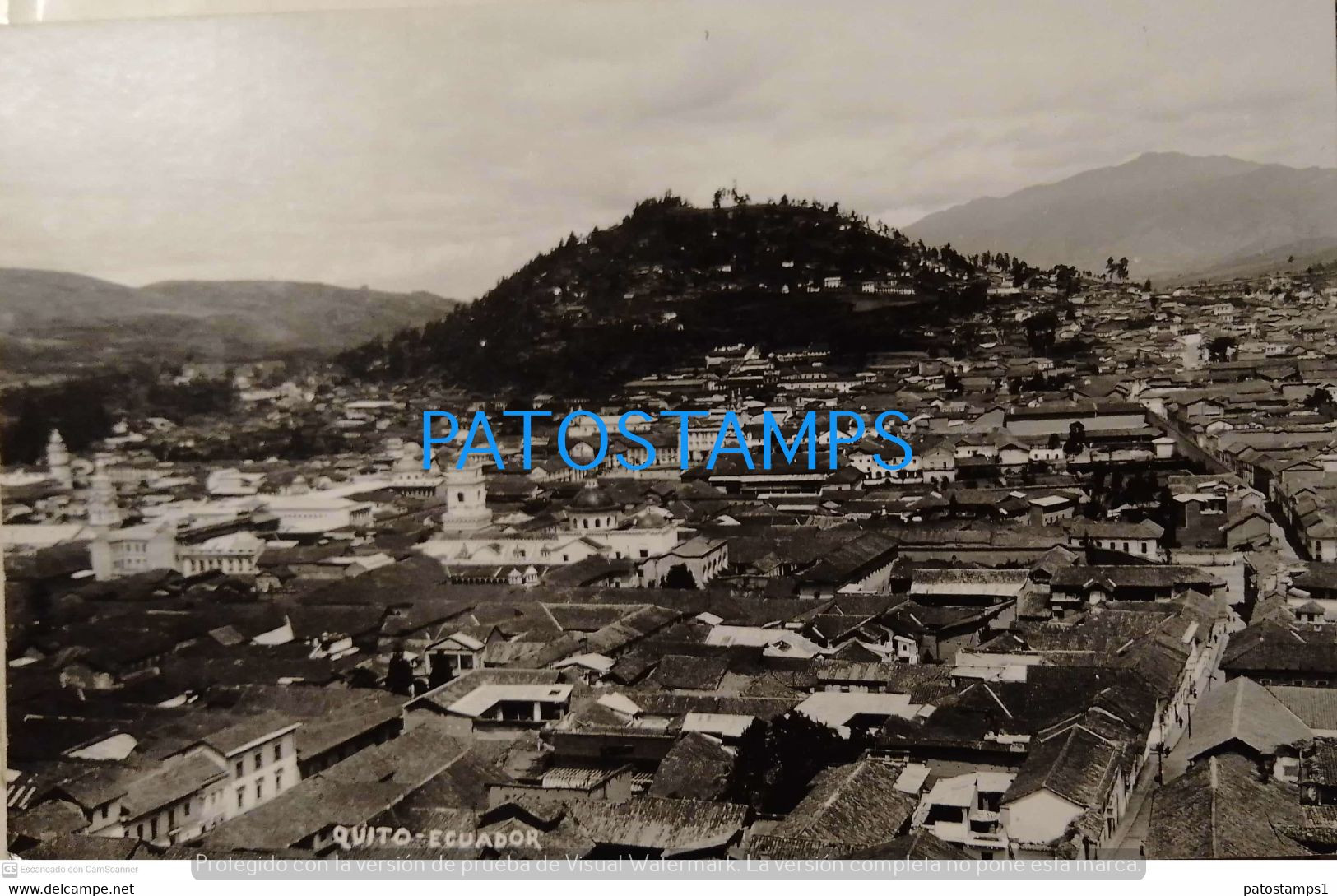 197854 EQUATOR QUITO VIEW PANORAMIC POSTAL POSTCARD - Equateur