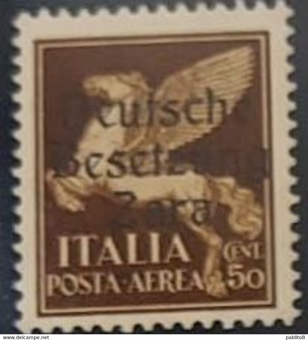 ZARA 1943 SOPRASTAMPATI D'ITALIA III TIPO POSTA AEREA CENT. 50c MNH - Deutsche Bes.: Zara