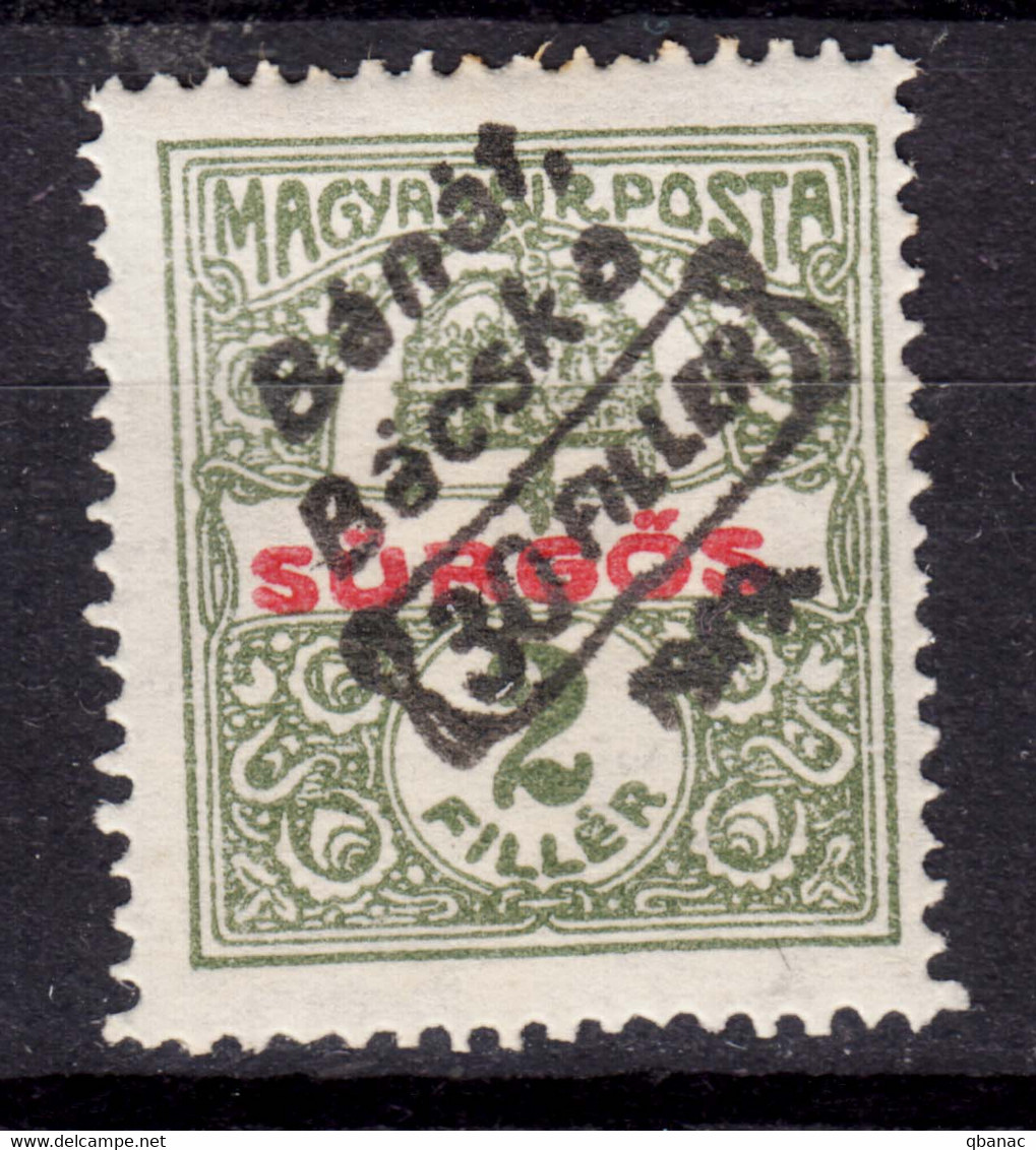 Hungary Banat Bacska 1919 Mi#42 Mint Hinged - Banat-Bacska