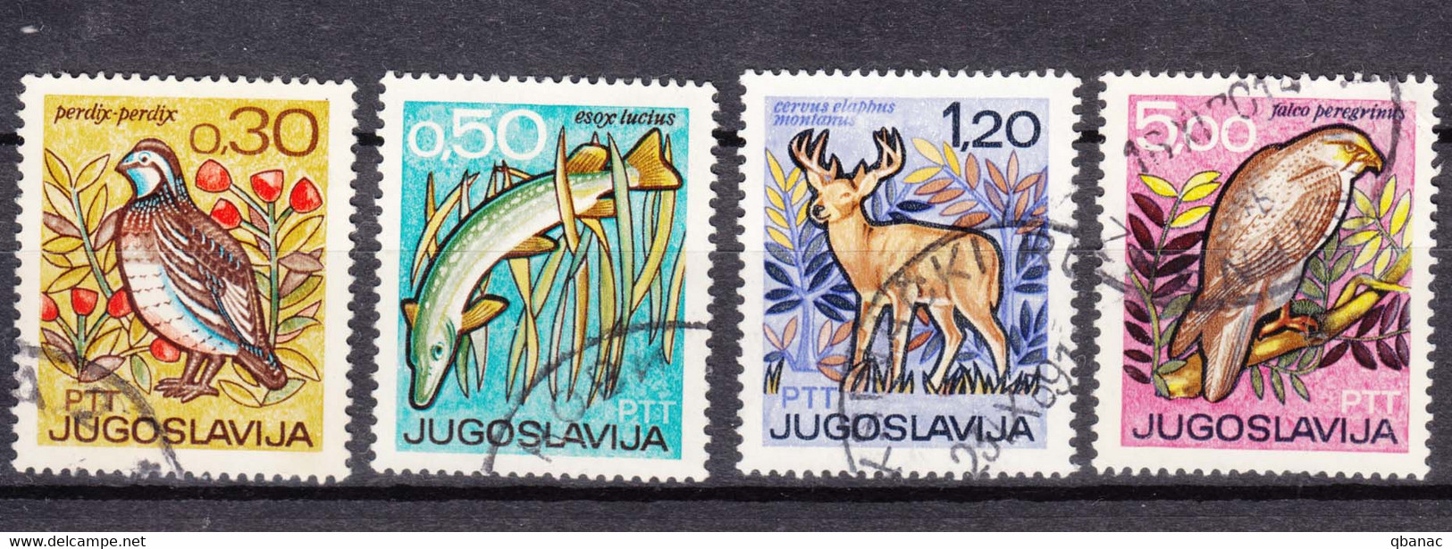 Yugoslavia 1967 Animals Mi#1228-1231 Used - Oblitérés