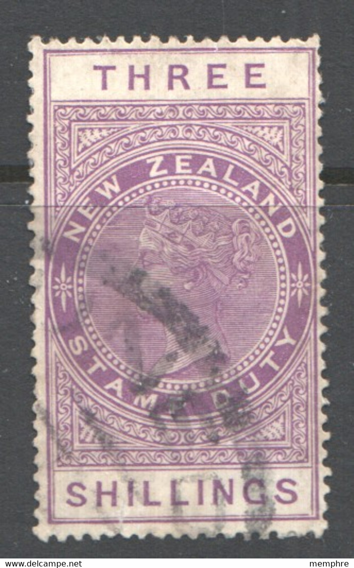 1906  3/- Postal Fiscal Used - Fiscaux-postaux