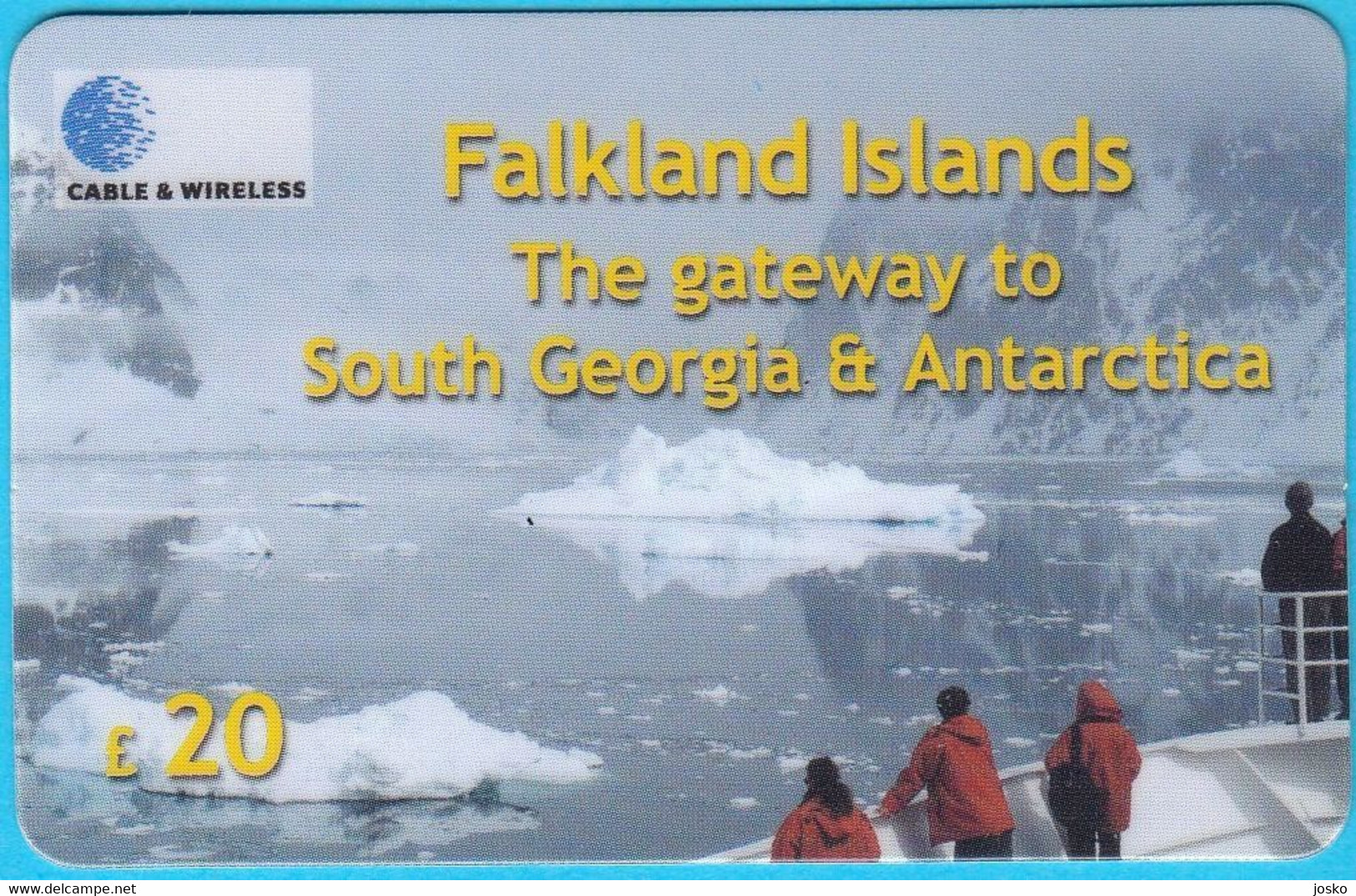 THE GATEWAY TO SOUTH GEORGIA & ANTARTICA - Falklland Islands Old Card * Antarctic Polar Polaire Arctic Artico Arctisch - Paysages