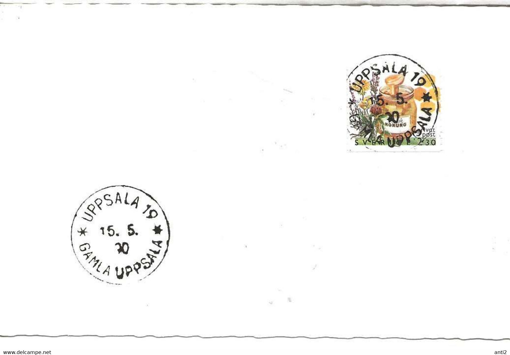 Sweden 1990 Beekeeping - Ready Honey, Mi 1618  - Cancelled First Day Gamle Uppsala 15.5.90  FDC - Covers & Documents