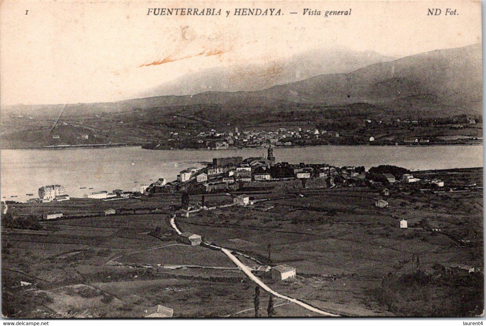 (1 N 9) VERY OLD - B/w - Spain - Border With France - Hendaya - Douane