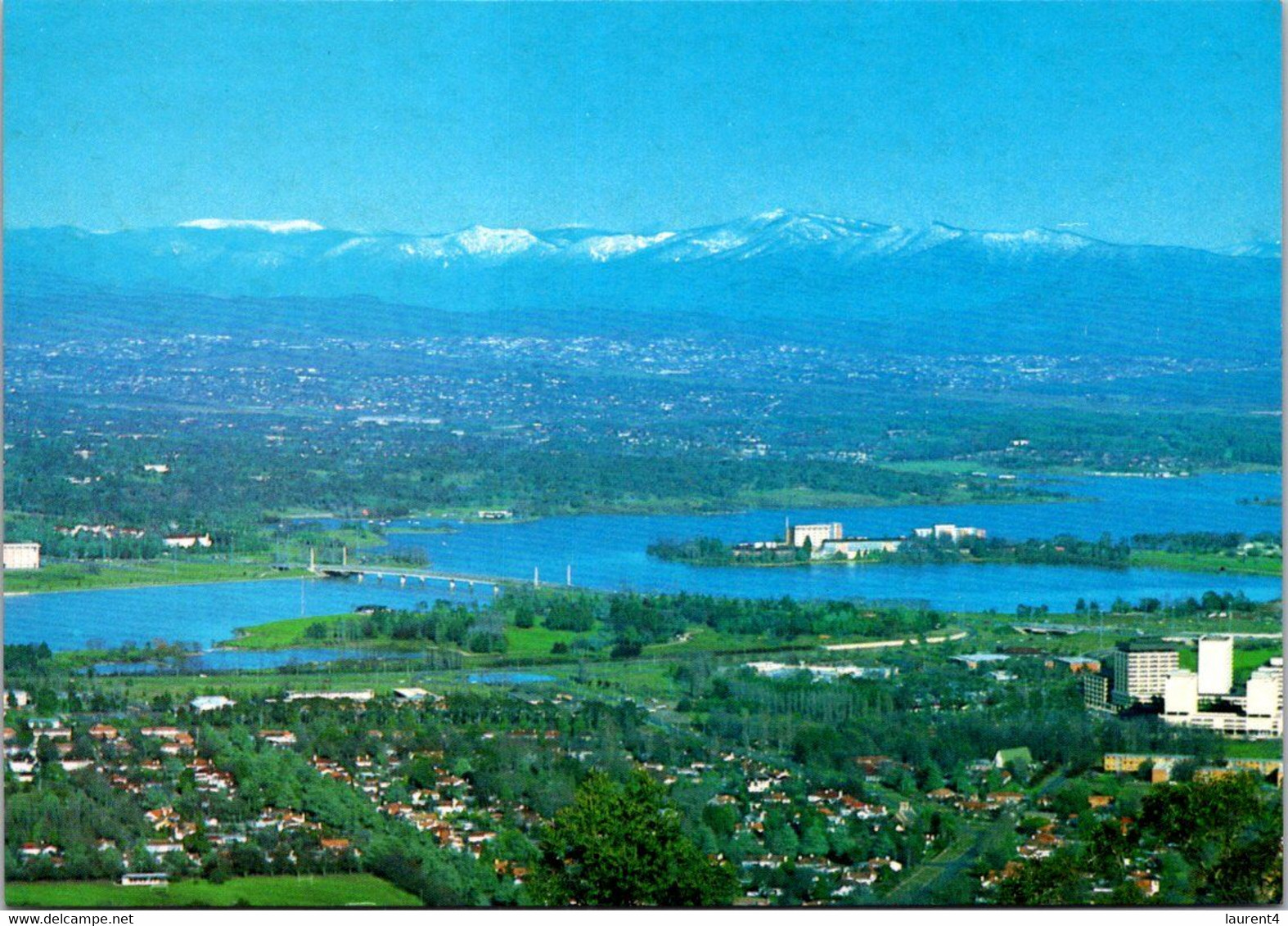 (1 N 10) Austalia - ACT -  Canberra From The Air With Lake - Canberra (ACT)