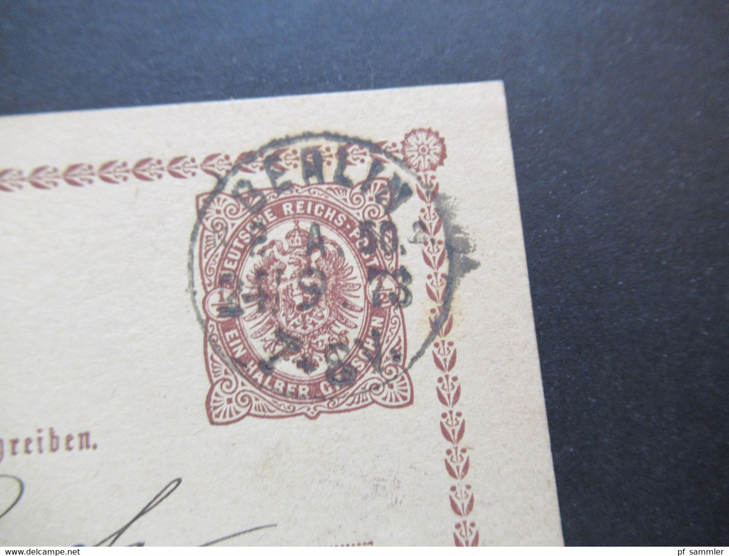 Reichspost 1873 Ganzsache P1 Adler In Großer Ellipse Stempel K1 Berlin P.A. 50 Nach Colmar Elsass Gesendet Mit Ank. Stp. - Storia Postale