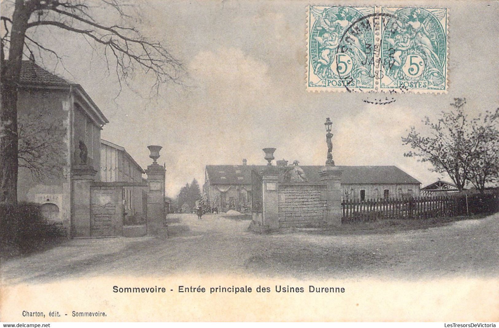 CPA - FRANCE - 52 - SOMMEVOIRE - Entrée Principale Des Usines Durenne - Charton édit - Other & Unclassified