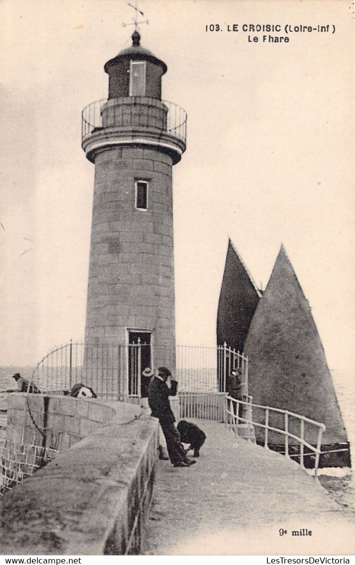 CPA - FRANCE - 44 - LE CROISIC - Le Phare - Animée - F Chapeau - Le Croisic