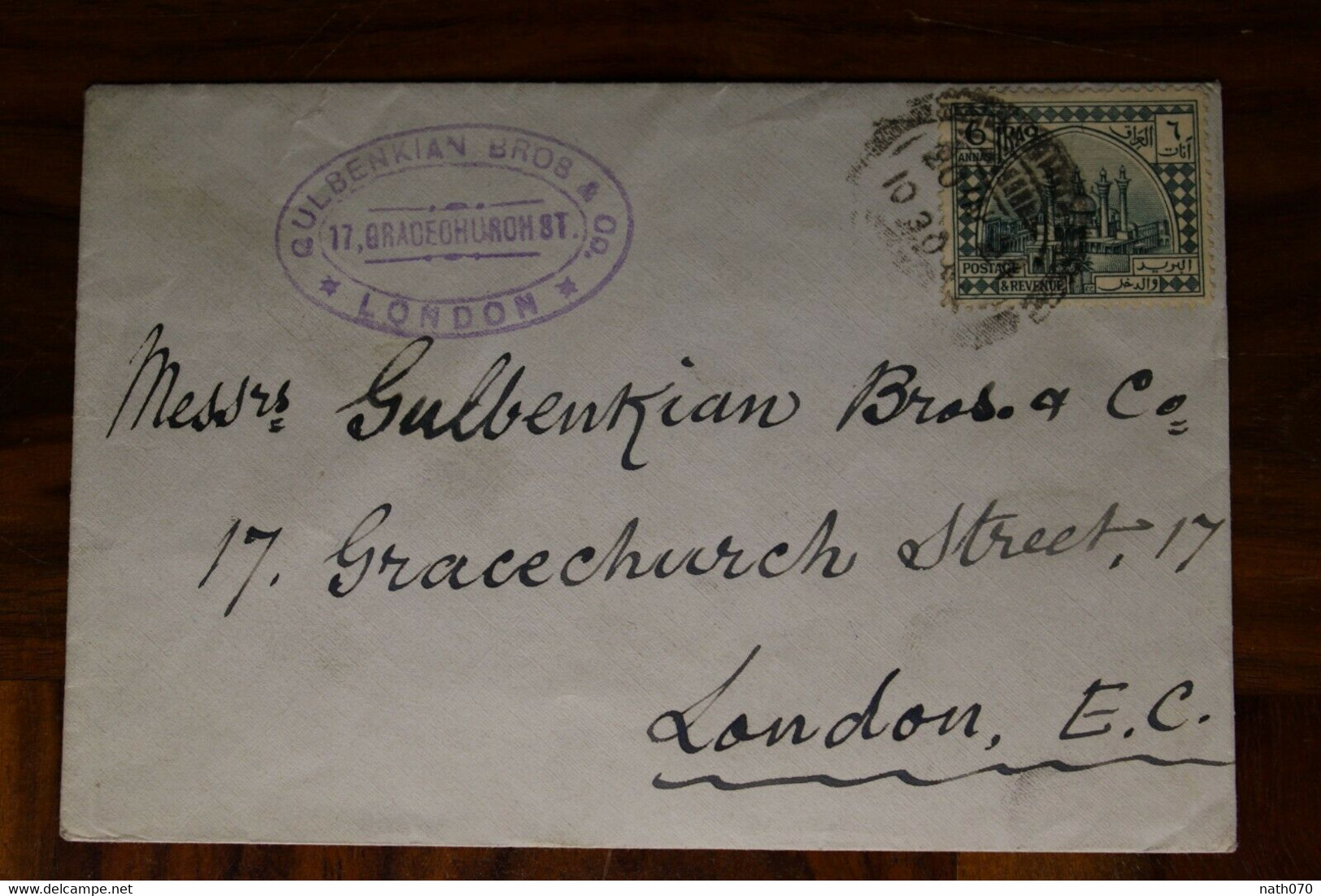 1929 Iraq Irak London UK GB Cover - Irak