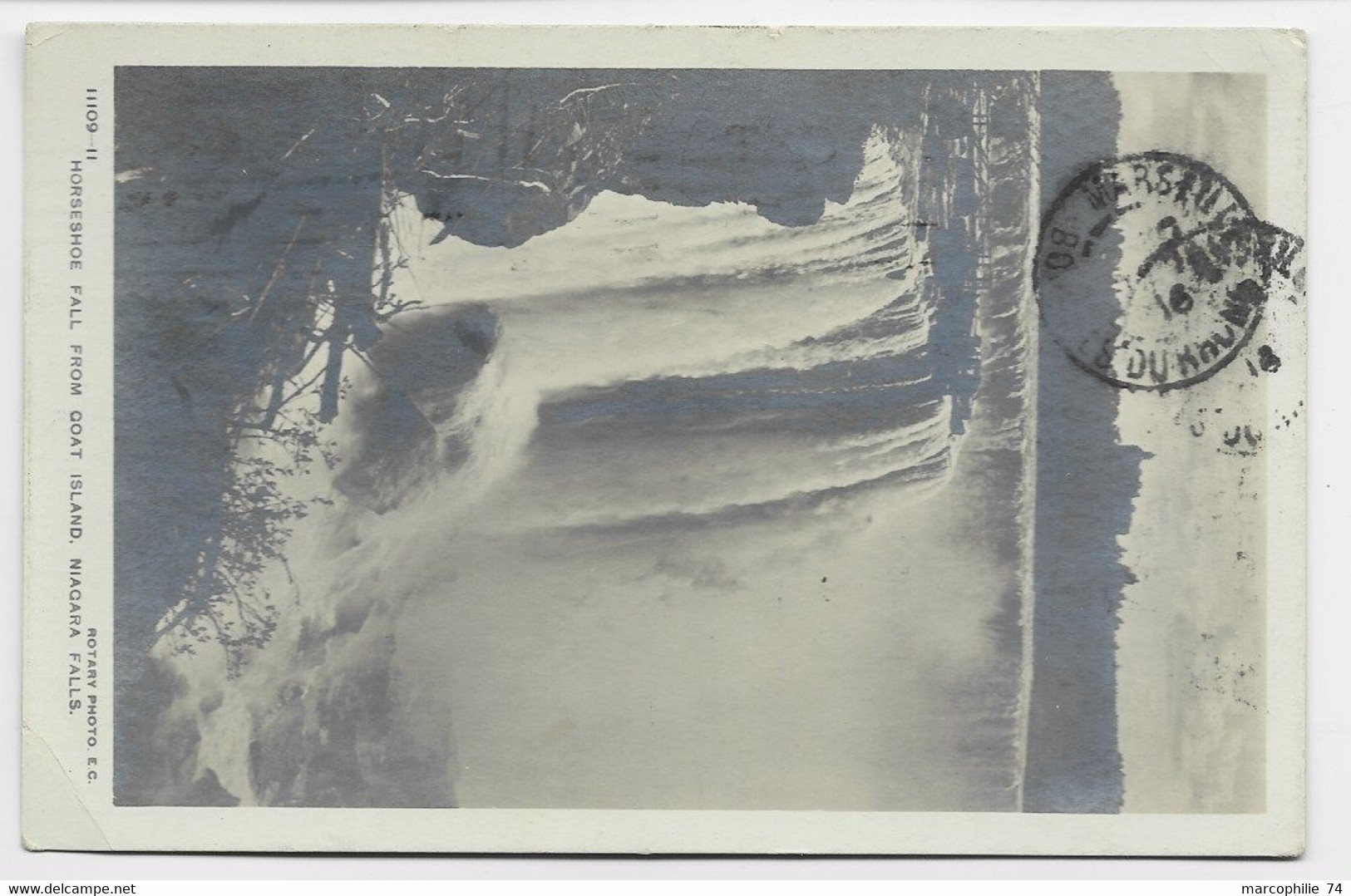 CANADA 1C+2C CARD NIAGARA FALLS DEC 20 1915 ONT TO FRANCE - Brieven En Documenten
