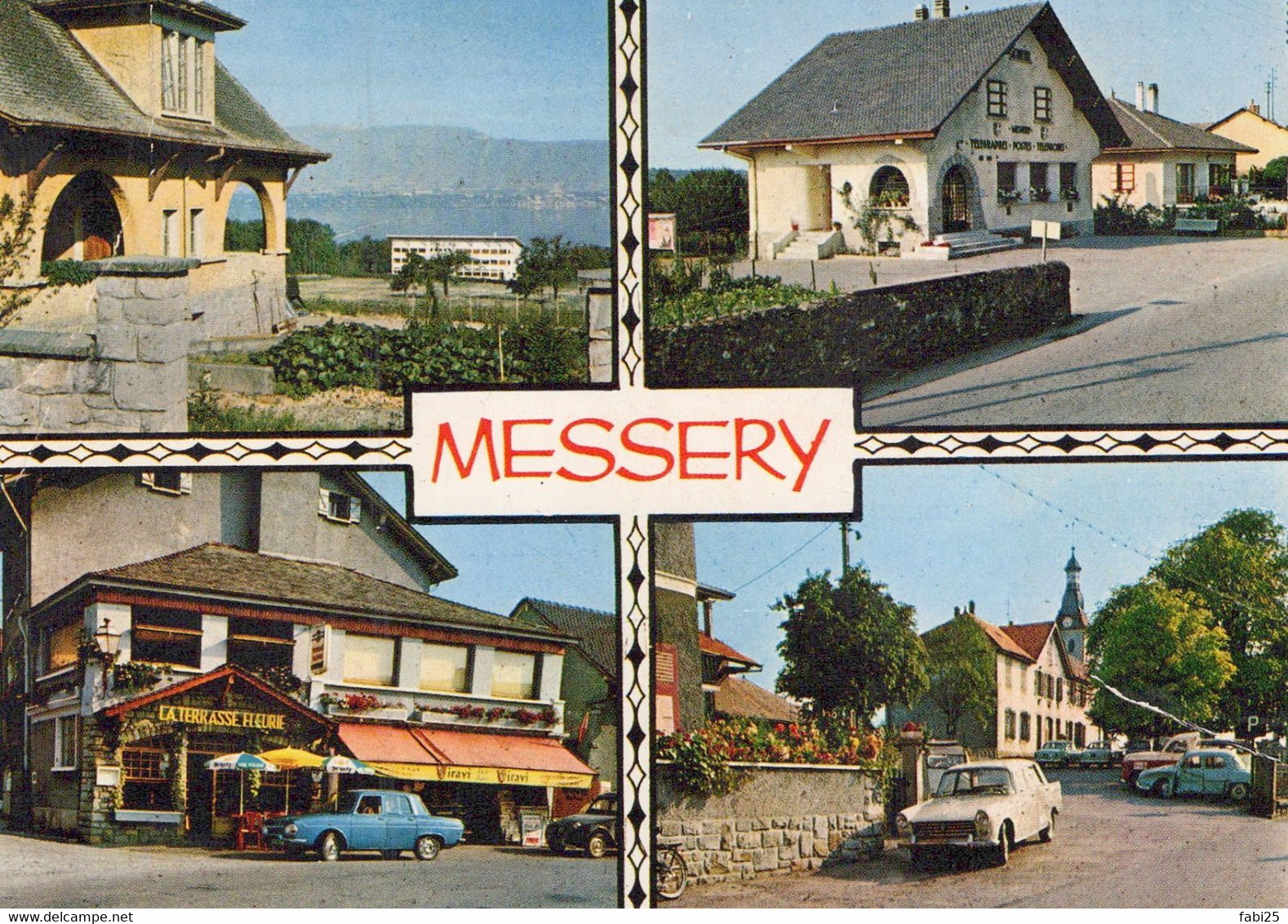 MESSERY VUE SUR LE LAC LA POSTE LA TERRASSE FLEURIE QUARTIER DE L EGLISE - Messery