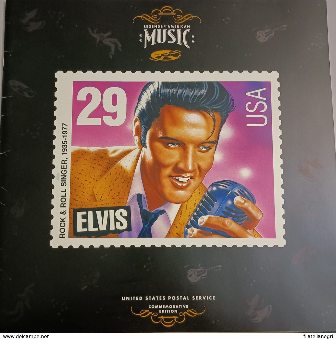 U.S.A. 1992 - Elvis Presley - Folder Commemorativo - Autres & Non Classés