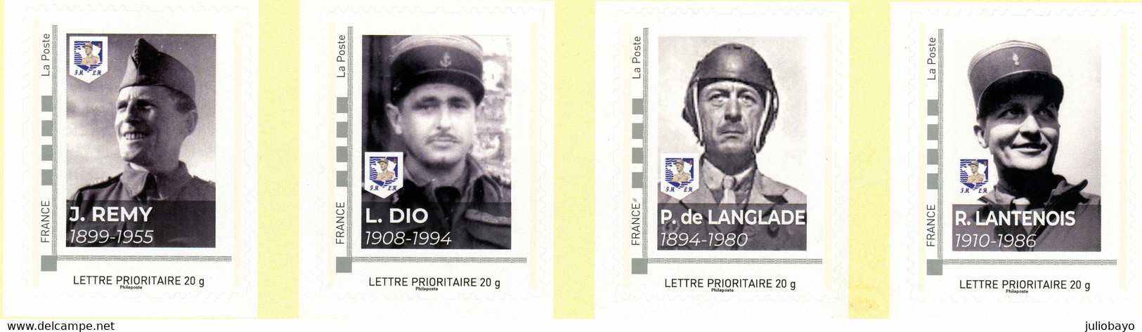 PROMO!77 ème Anniversaire De La Libération,fondation Maréchal Leclerc De Hauteclocque,bloc Feuillet Timbres Autoadhésifs - Collectors