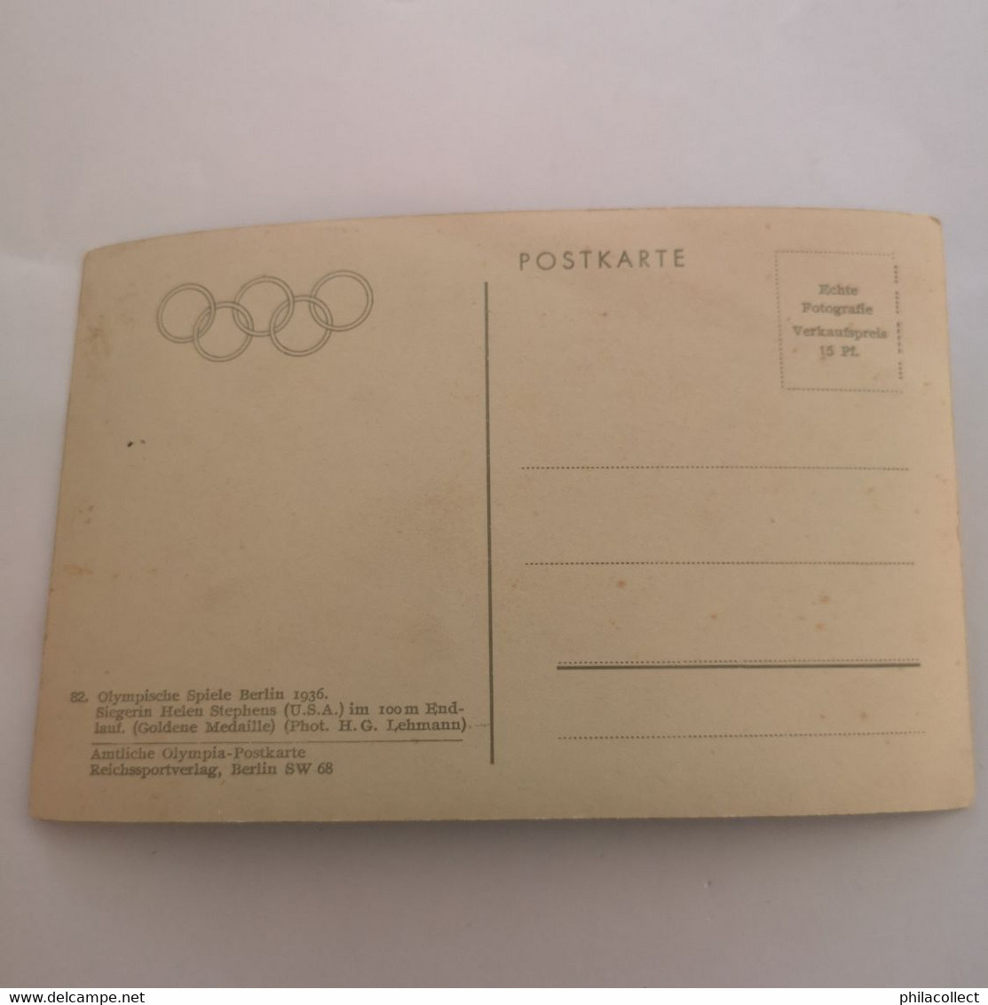 Olympics - Jeux Olympiques 1936 Berlin  // Helen Stephens 19?? - Olympic Games