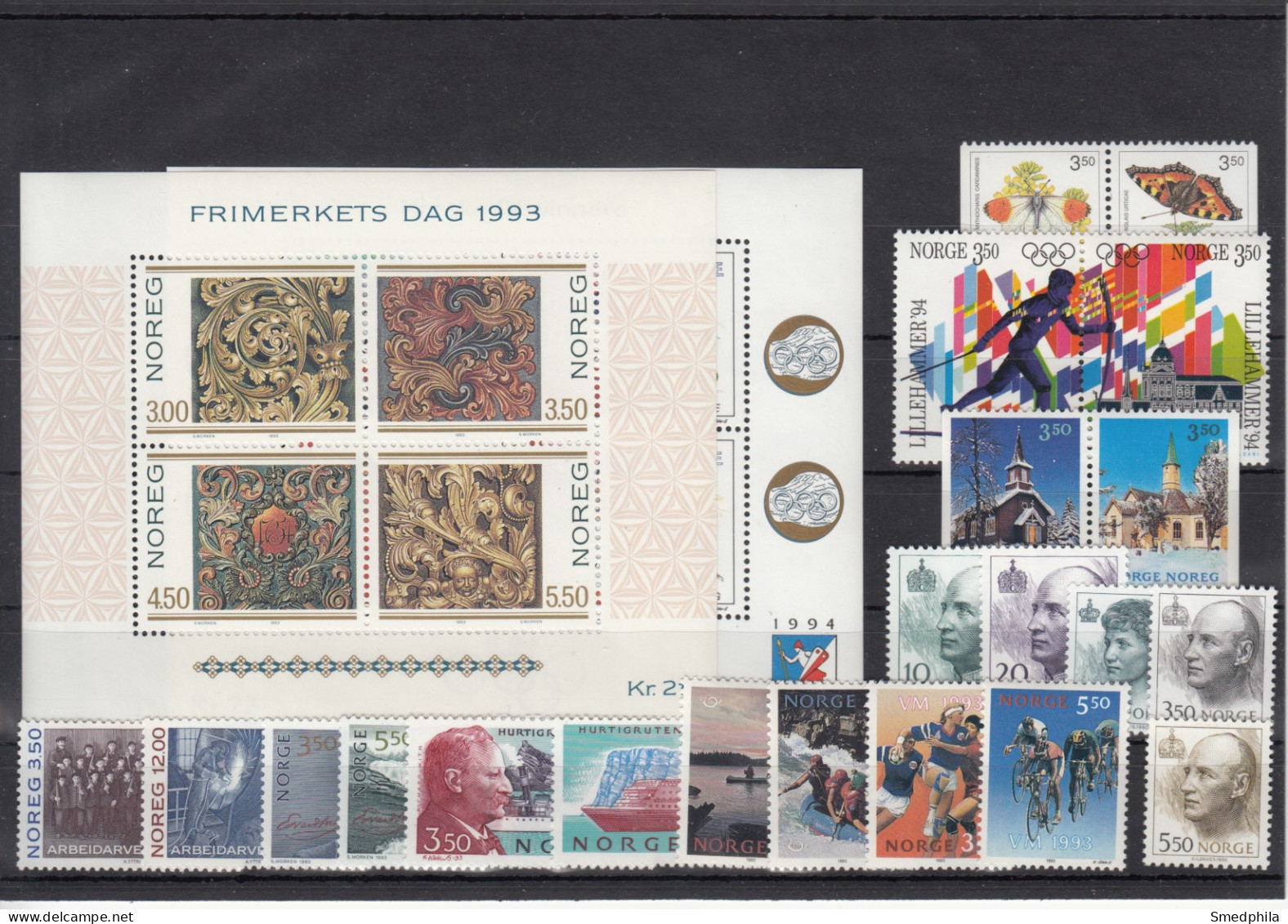 Norway 1993 - Full Year MNH ** - Años Completos