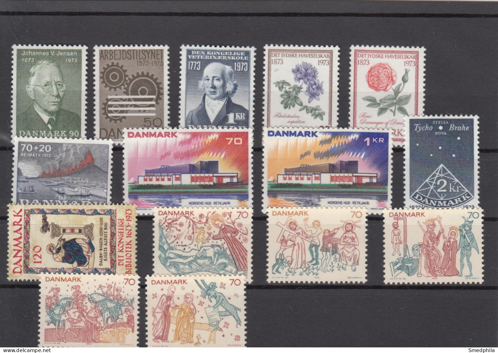 Denmark 1973 - Full Year MNH ** - Años Completos