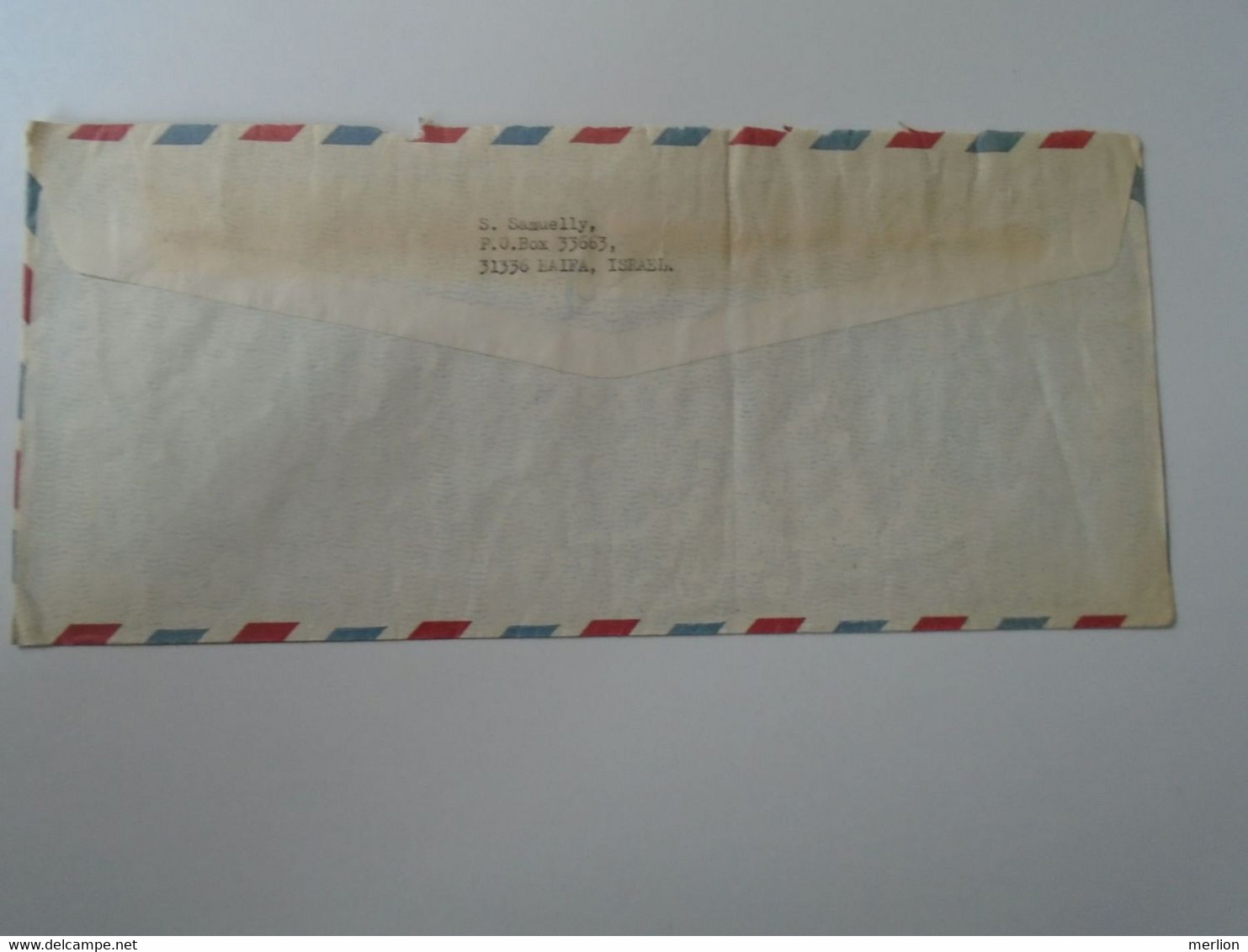 ZA398.4  ISRAEL  Registered   Airmail Cover -  Cancel Ca 1990  HAIFA Sent To Hungary - Brieven En Documenten