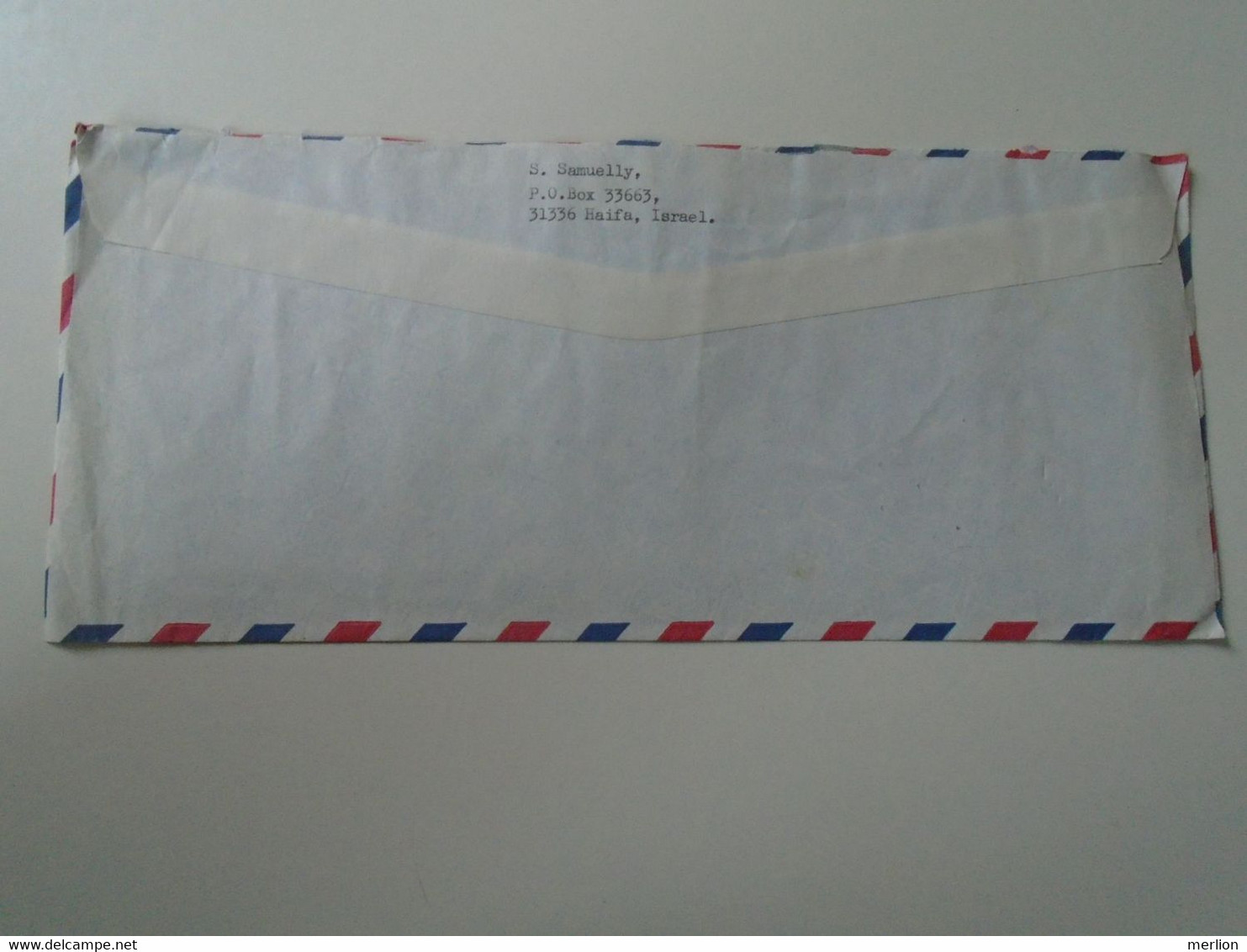 ZA398.5 ISRAEL  Registered   Airmail Cover -  Cancel Ca 1991  HAIFA Sent To Hungary - Brieven En Documenten