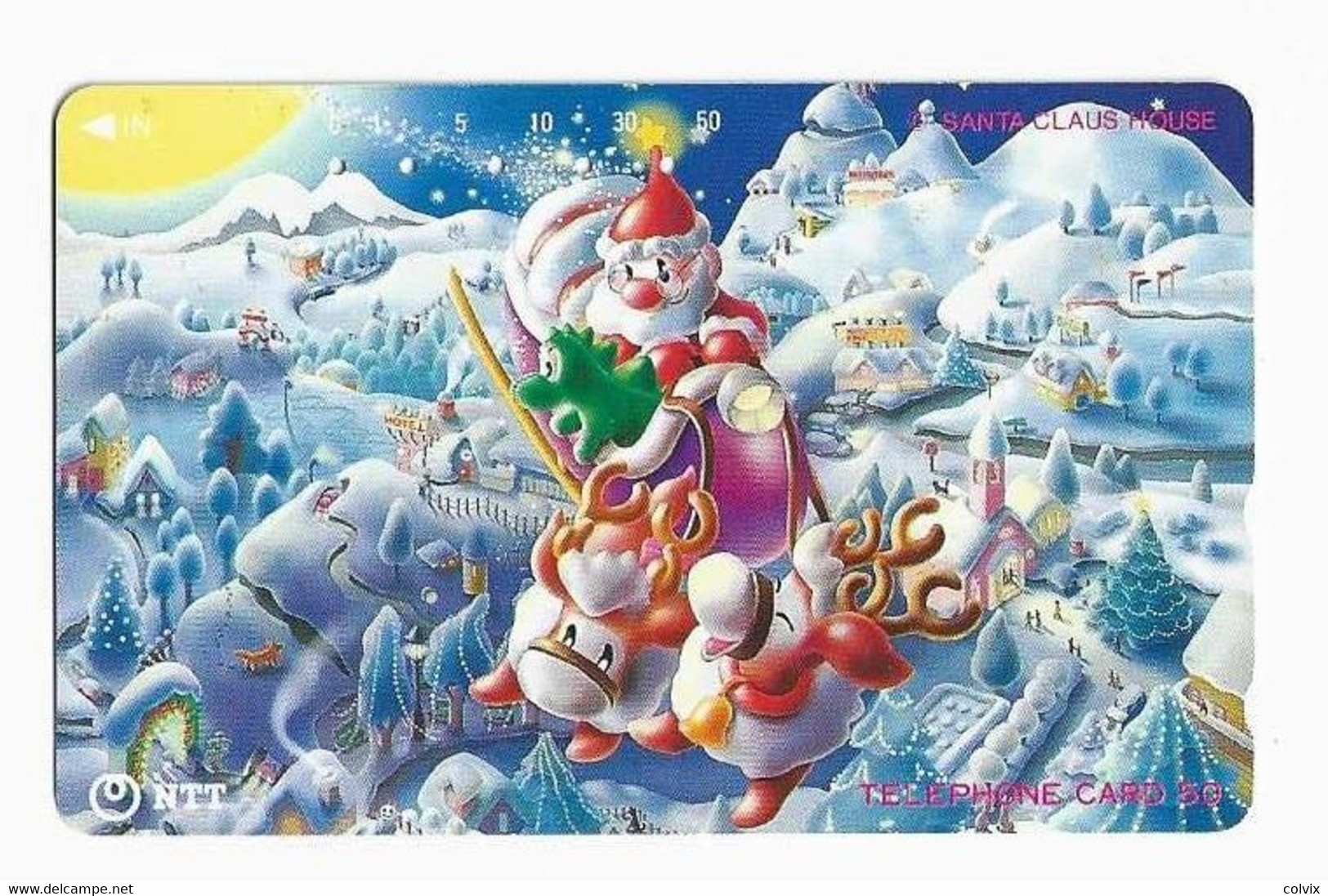 JAPON TELECARTE PERE NOEL - Noel