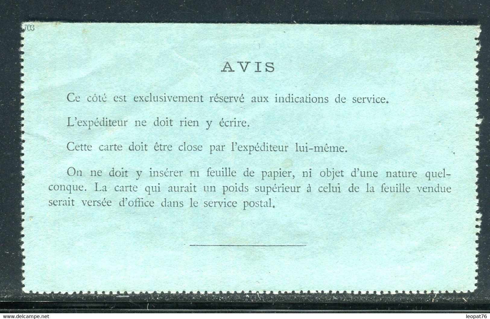 Pneumatique (carte Lettre ) De Paris En 1898, écrite à L 'intérieur  - D 203 - Pneumatic Post