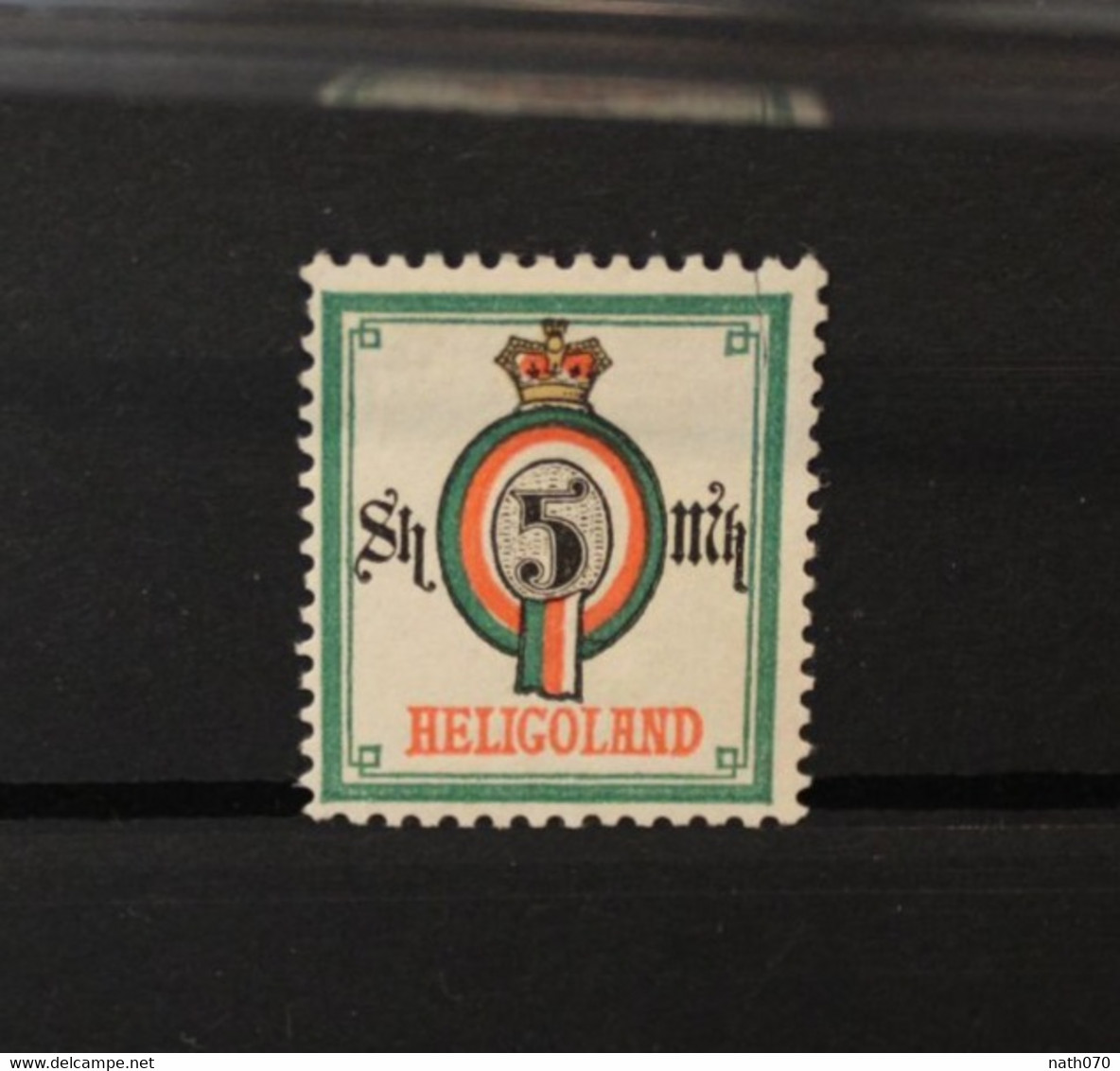 1879 Heligoland Helgoland Befund BPP Estelmann Altsignatur Mi Nr 20A 5 Mark Gestempelt German Island Rare !!! - Heligoland